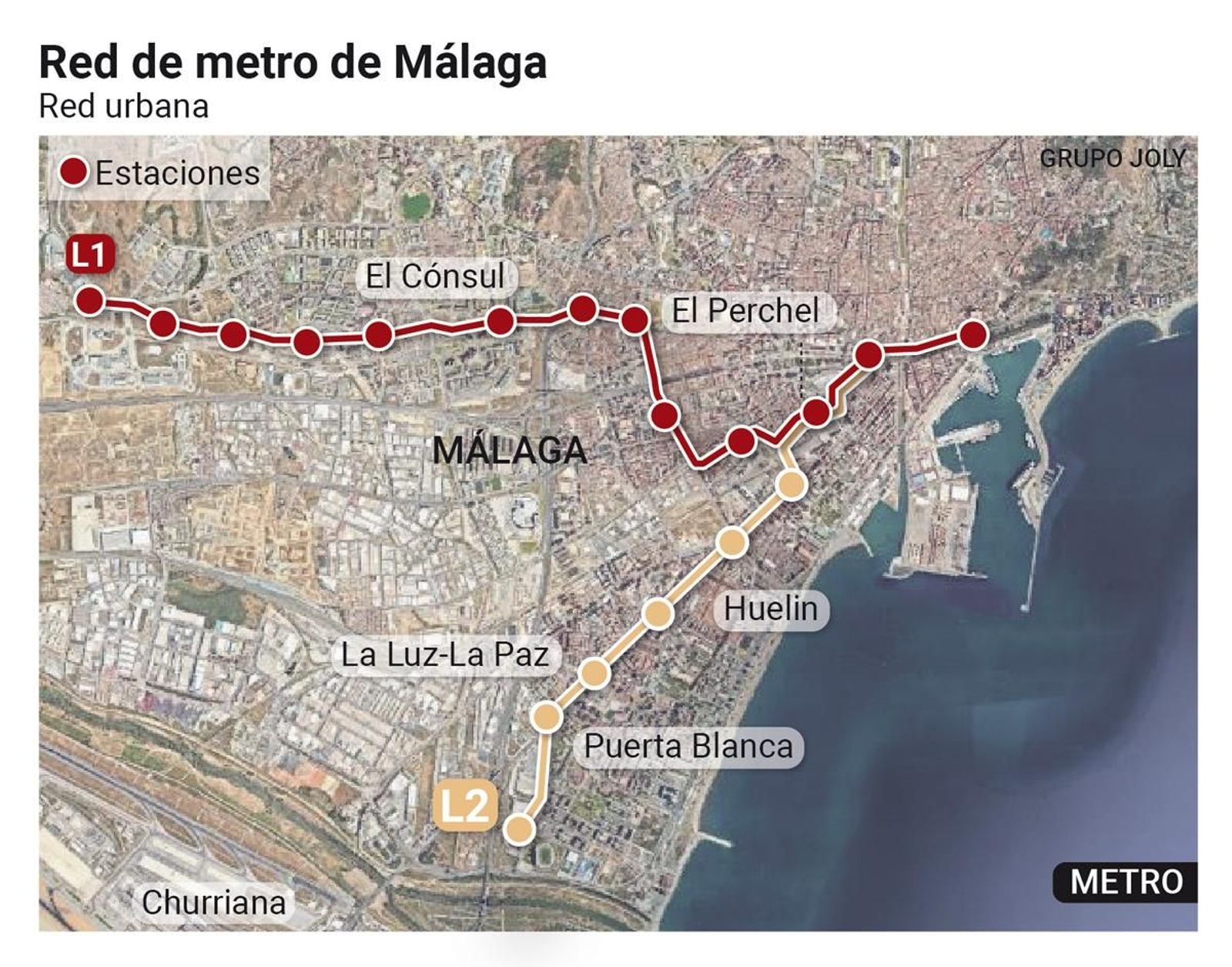 Red de metro de Málaga Red de metro de Málaga