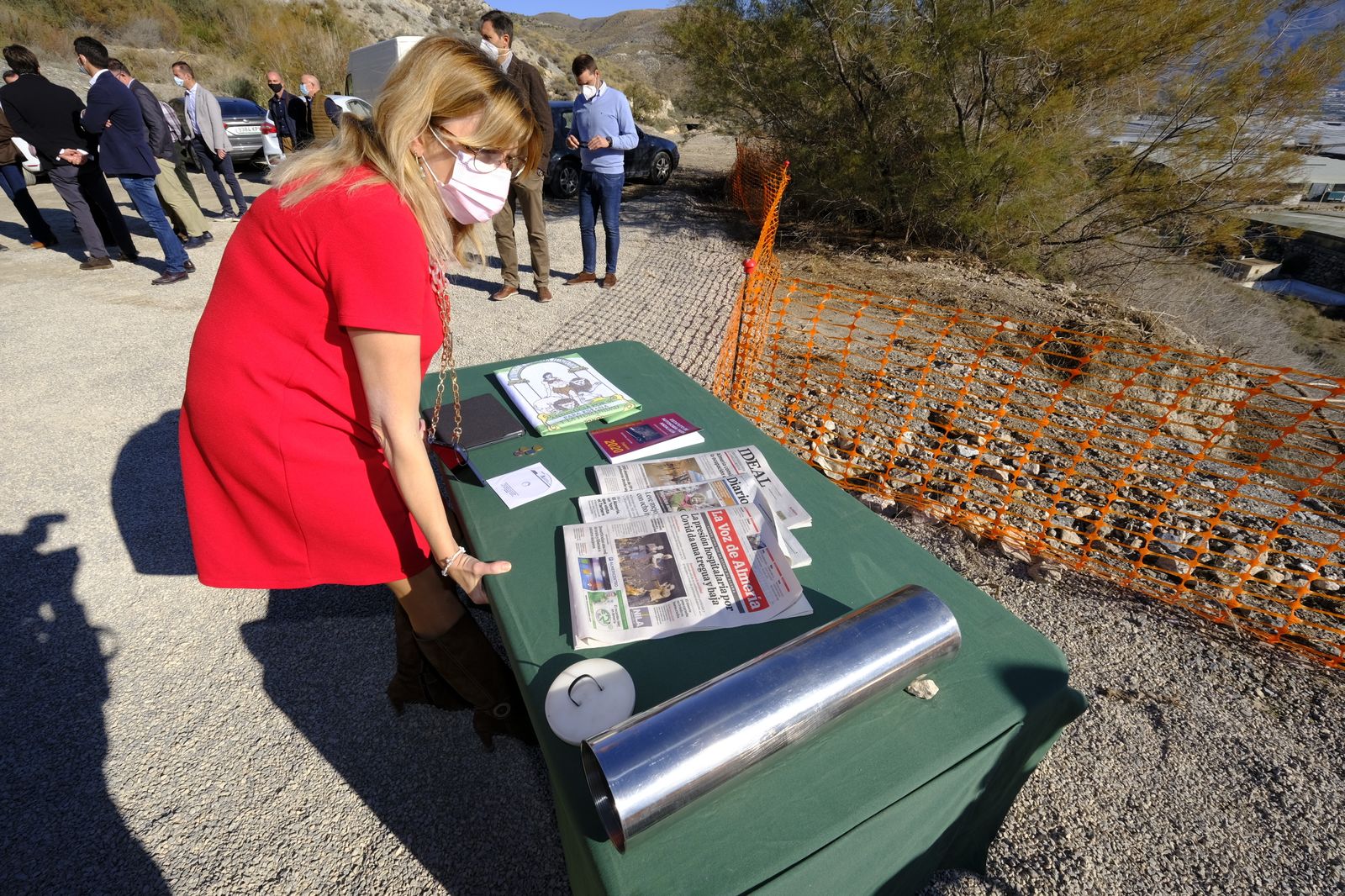 Fotogaleria visita obras Canal de Benínar. Berja (Almería)