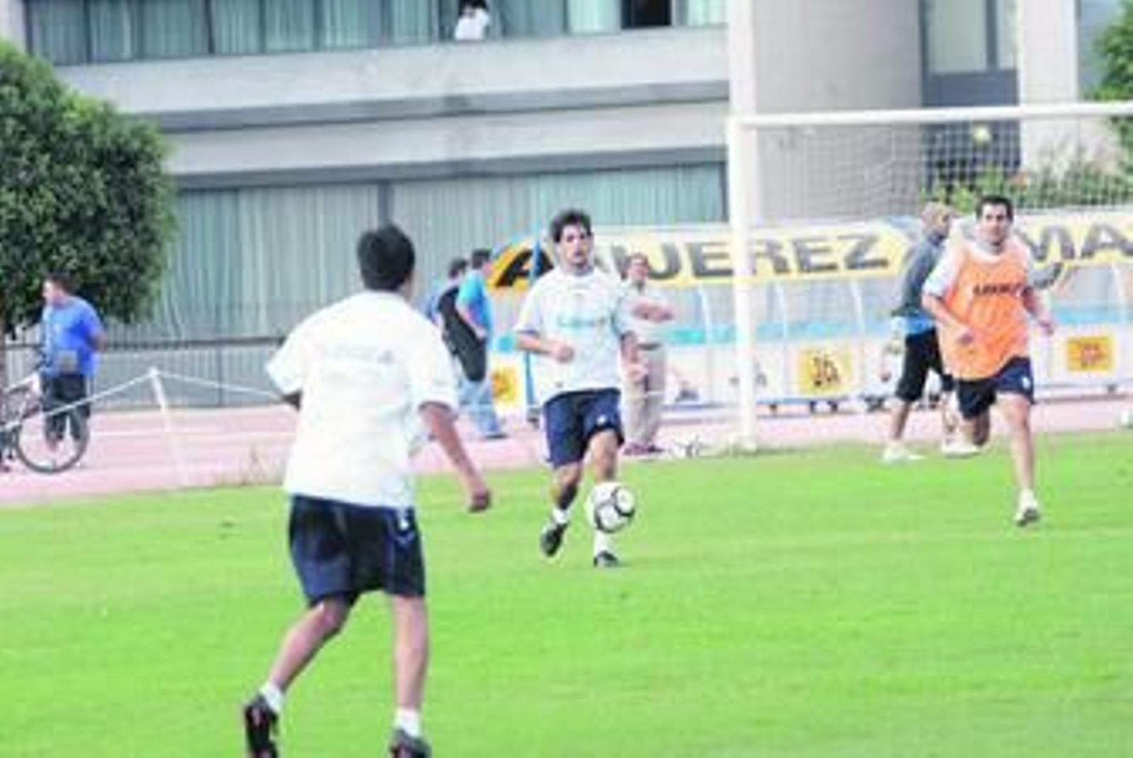 Víctor Sánchez, durante un entrenamiento.