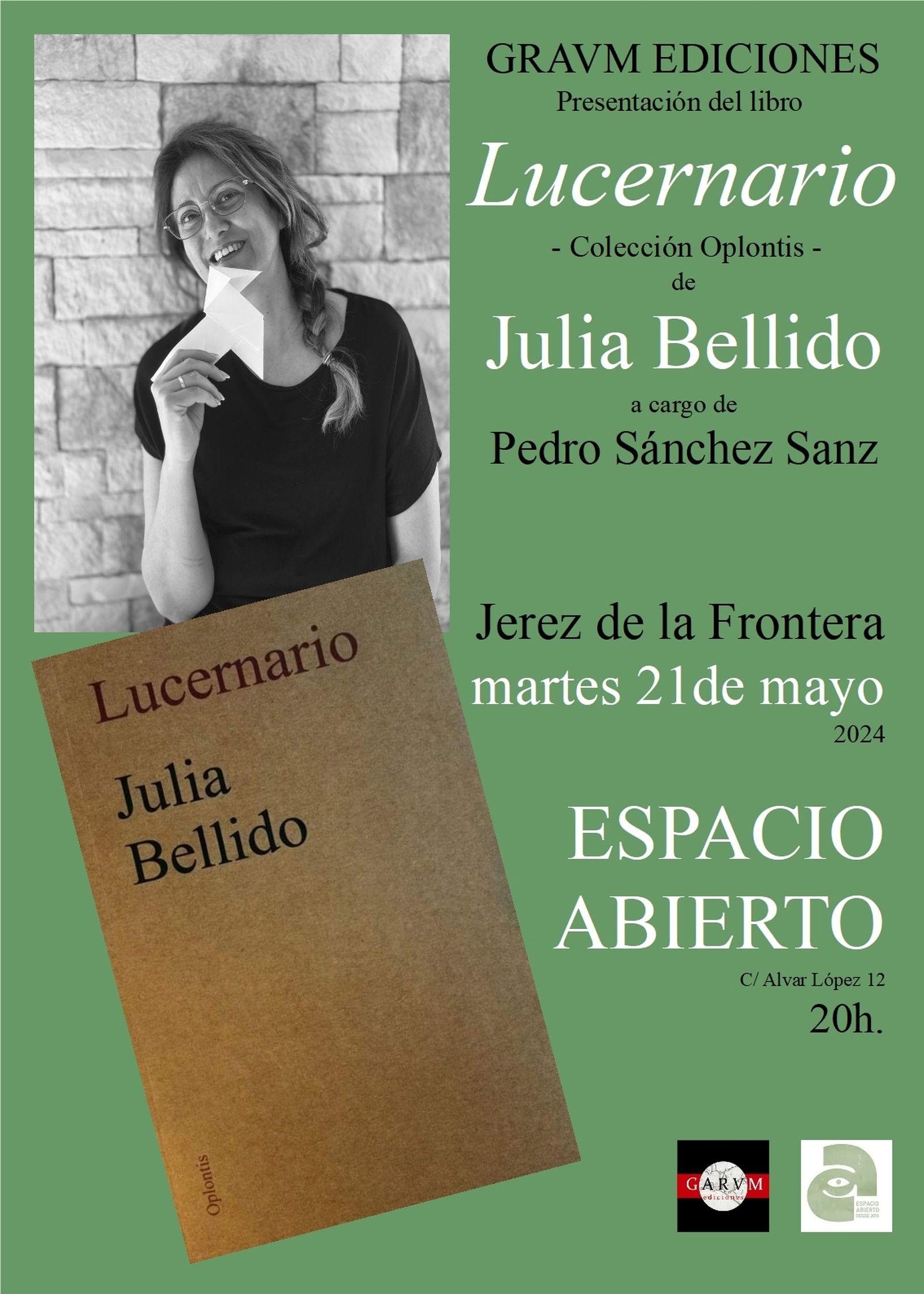 Julia Bellido presenta en Jerez su libro 'Lucernario'
