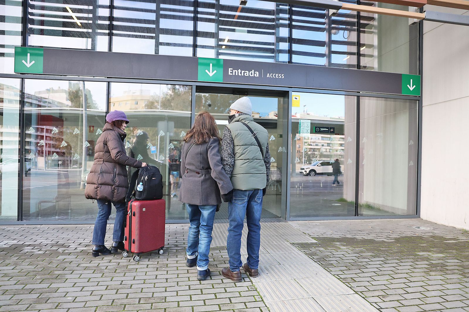 La estación de Huelva la mañana siguiente del trágico accidente