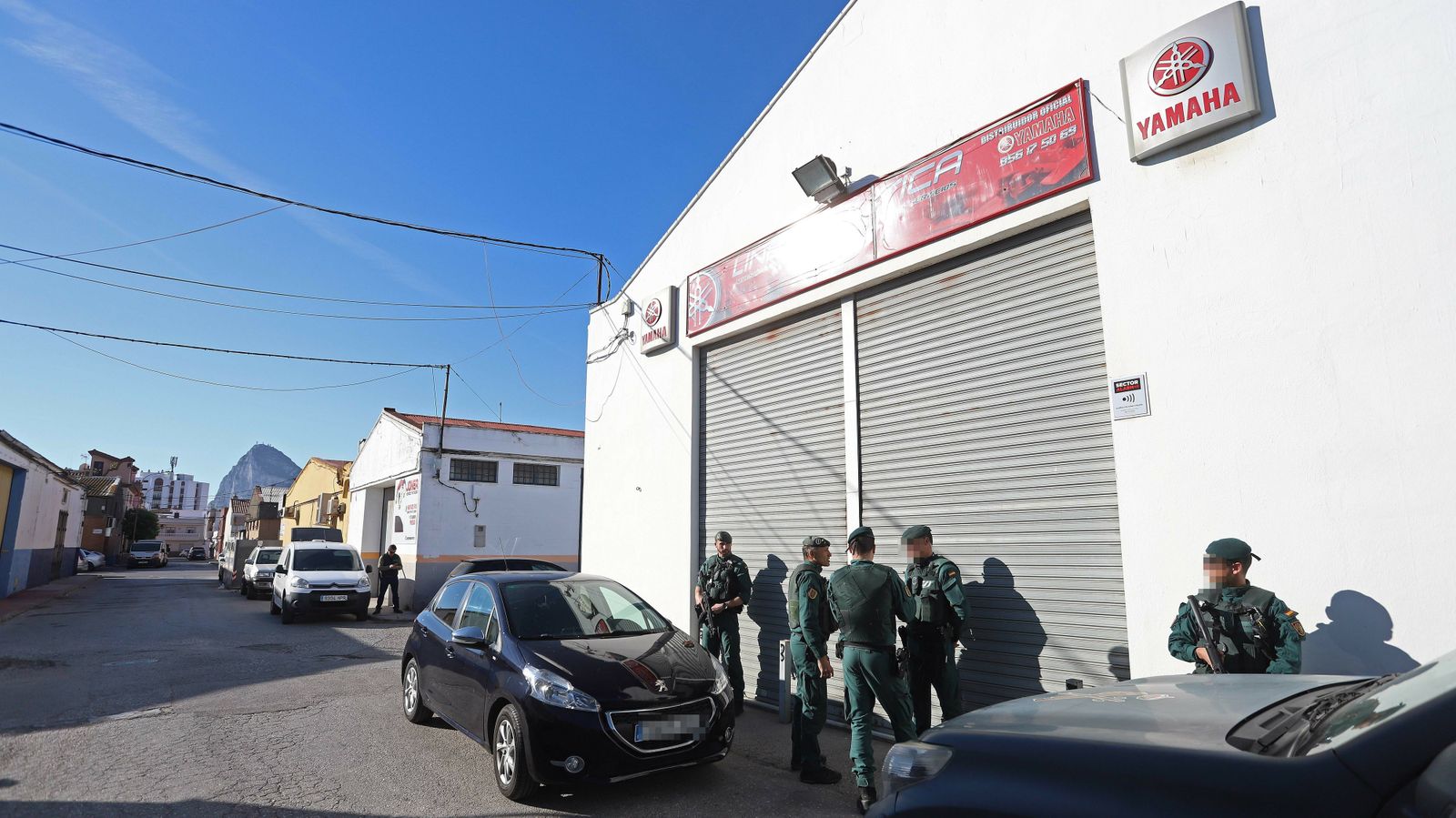 Fotos de los registros de la Guardia Civil en La Línea
