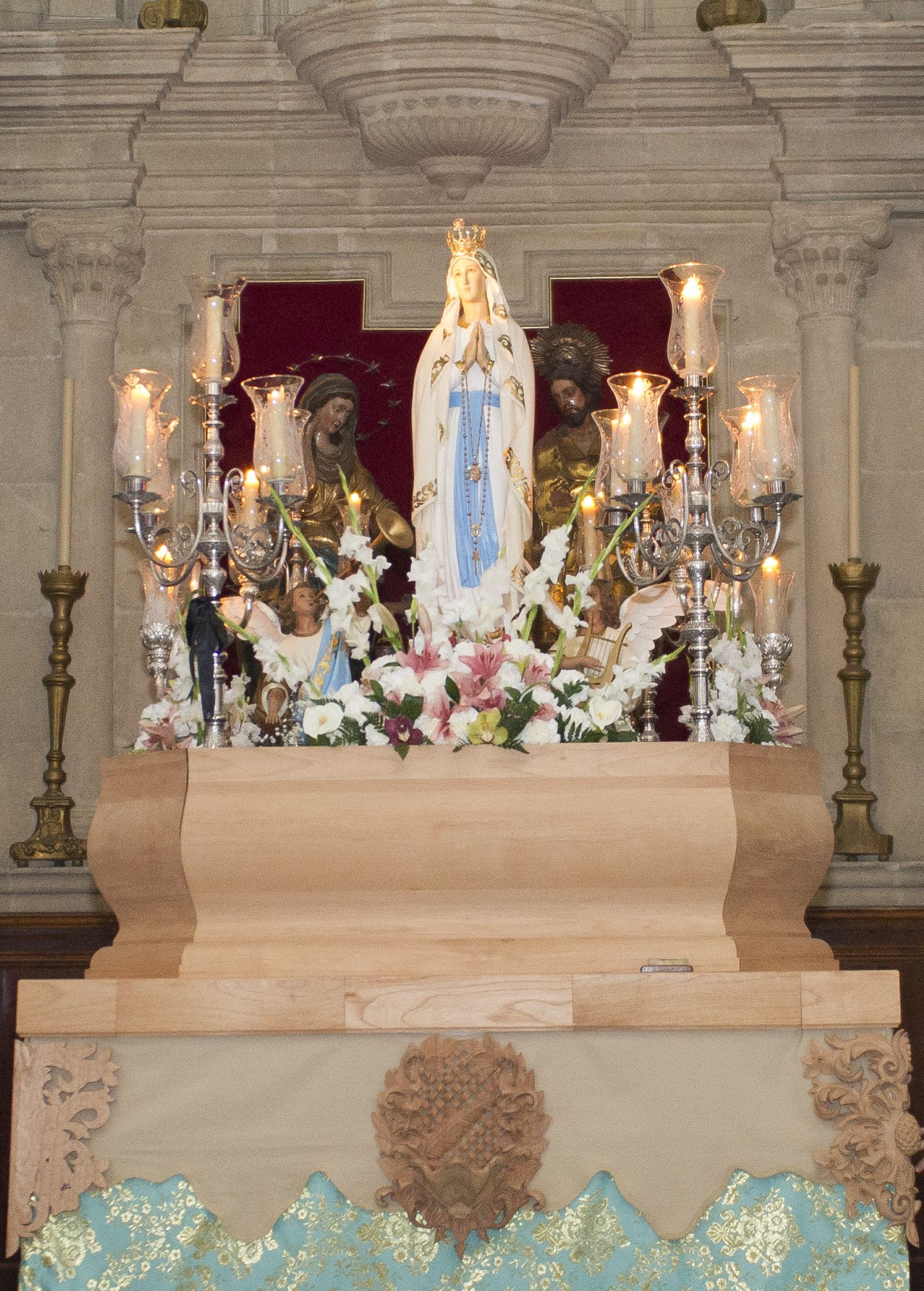 Imagen de la patrona, la Virgen de Lourdes, en una imagen de archivo.
