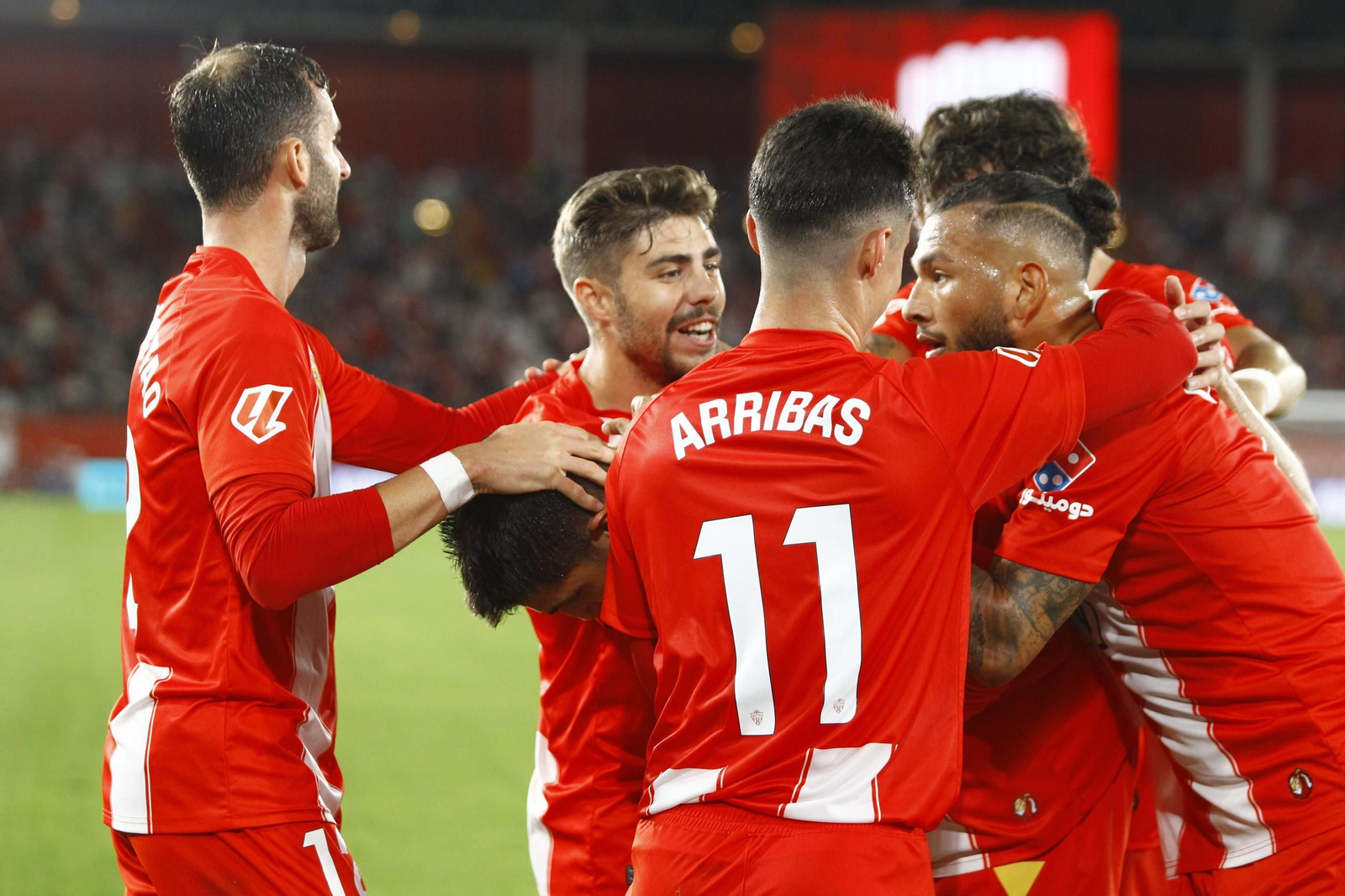 El partido U.D. Almería-Deportivo de La Coruña, en imágenes