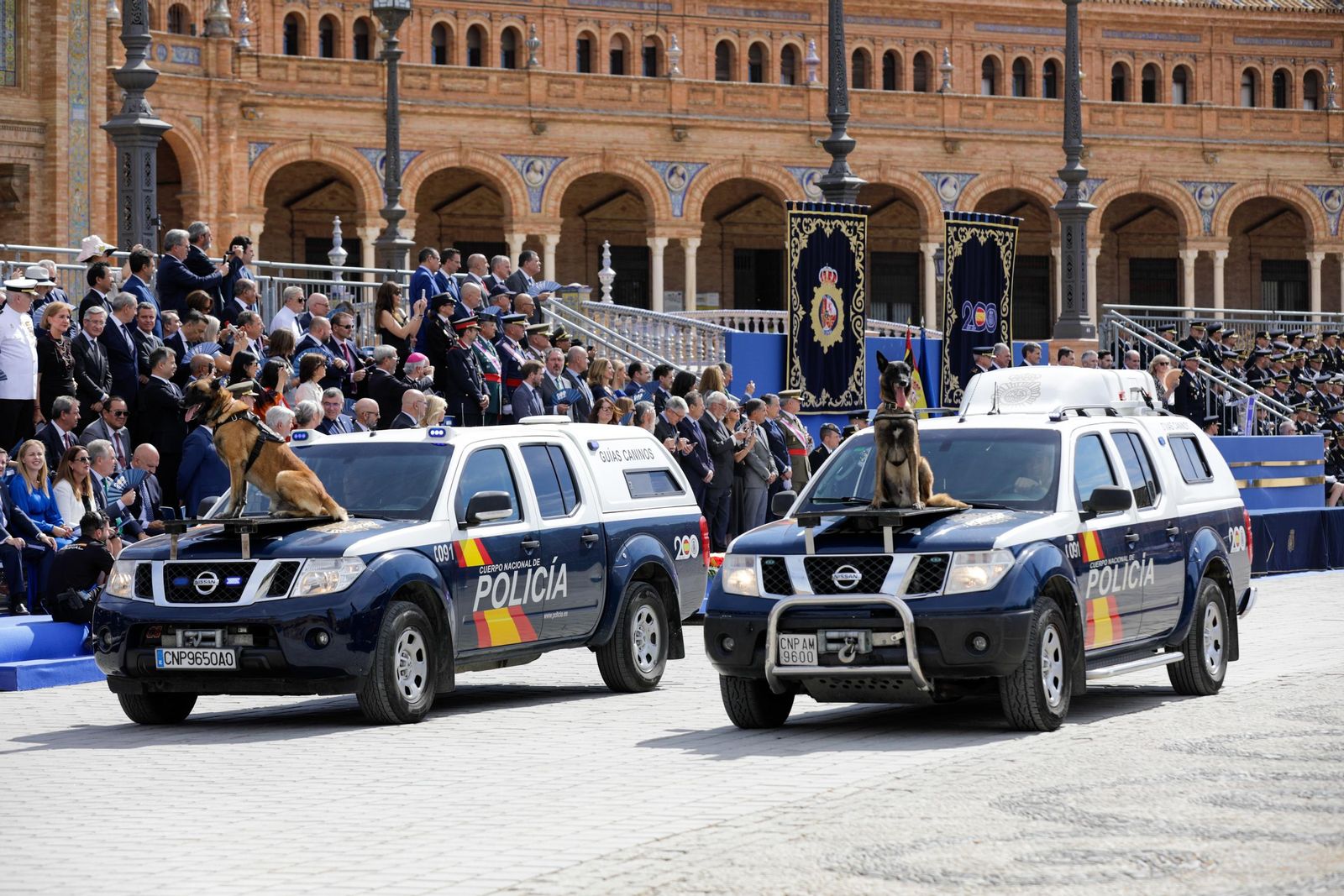 Plaza de España. Día de la Policía Nacional