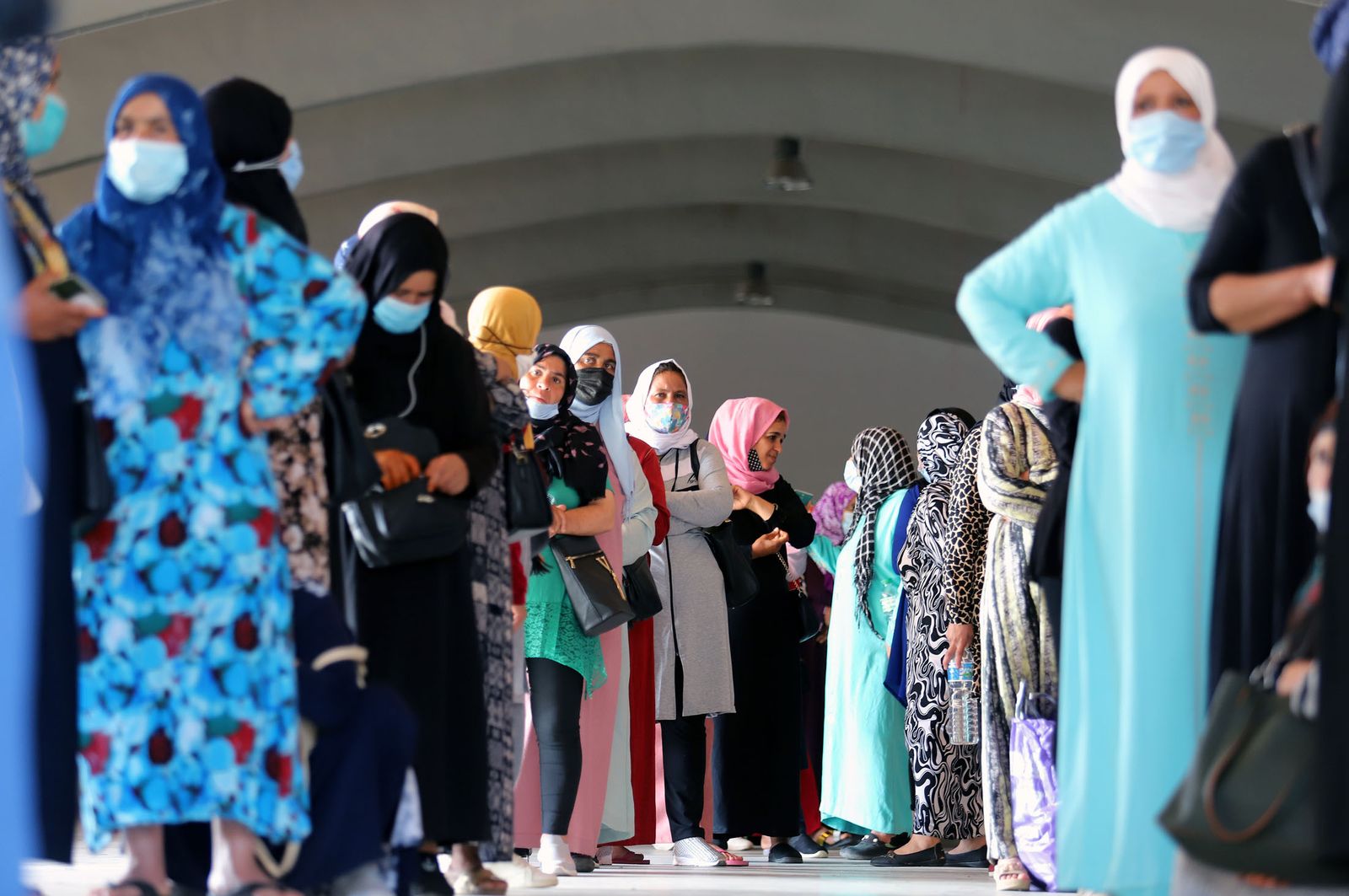 PCR a las temporeras en el Tinglao del Muelle de Levante.