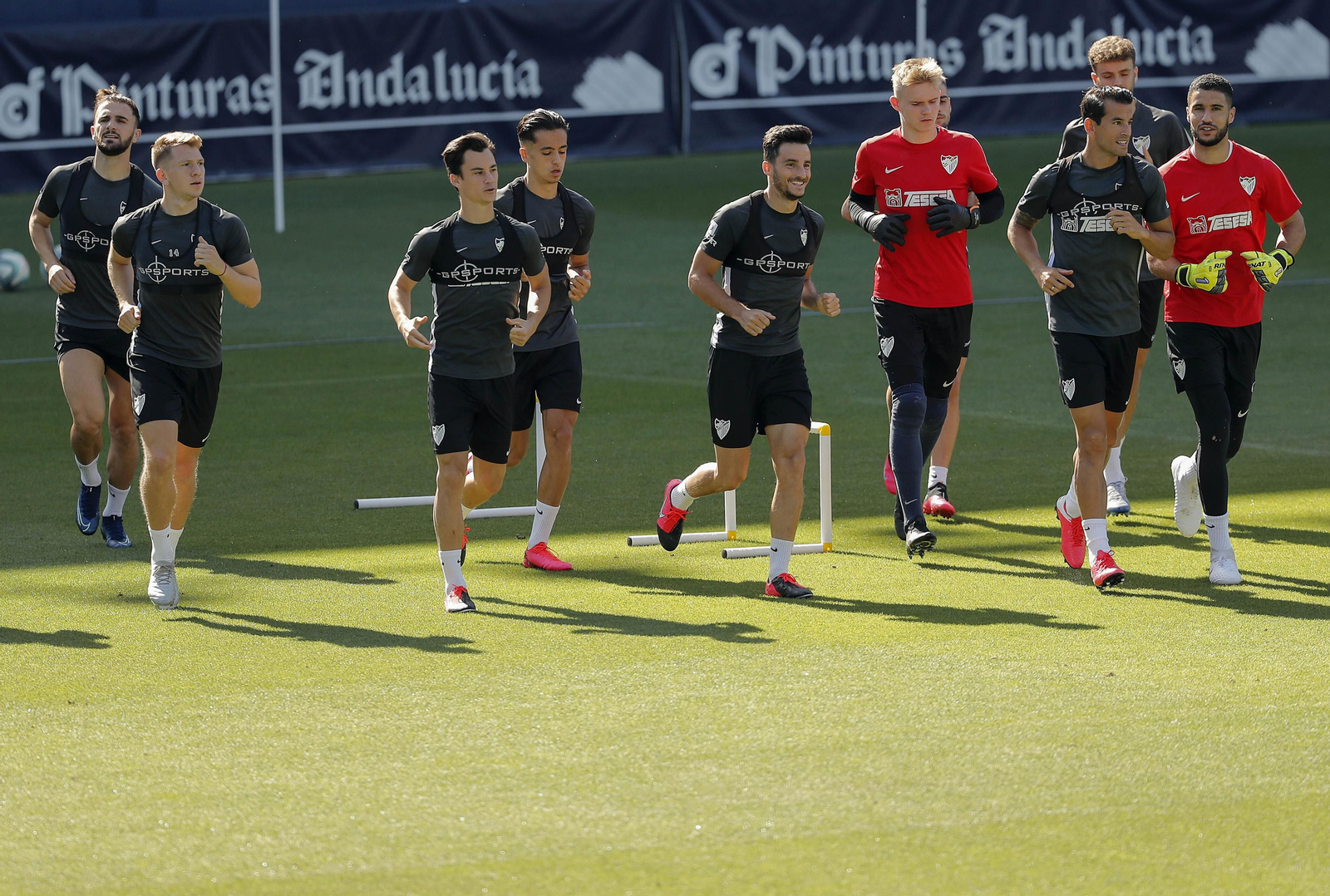 Las fotos del entrenamiento del Málaga CF
