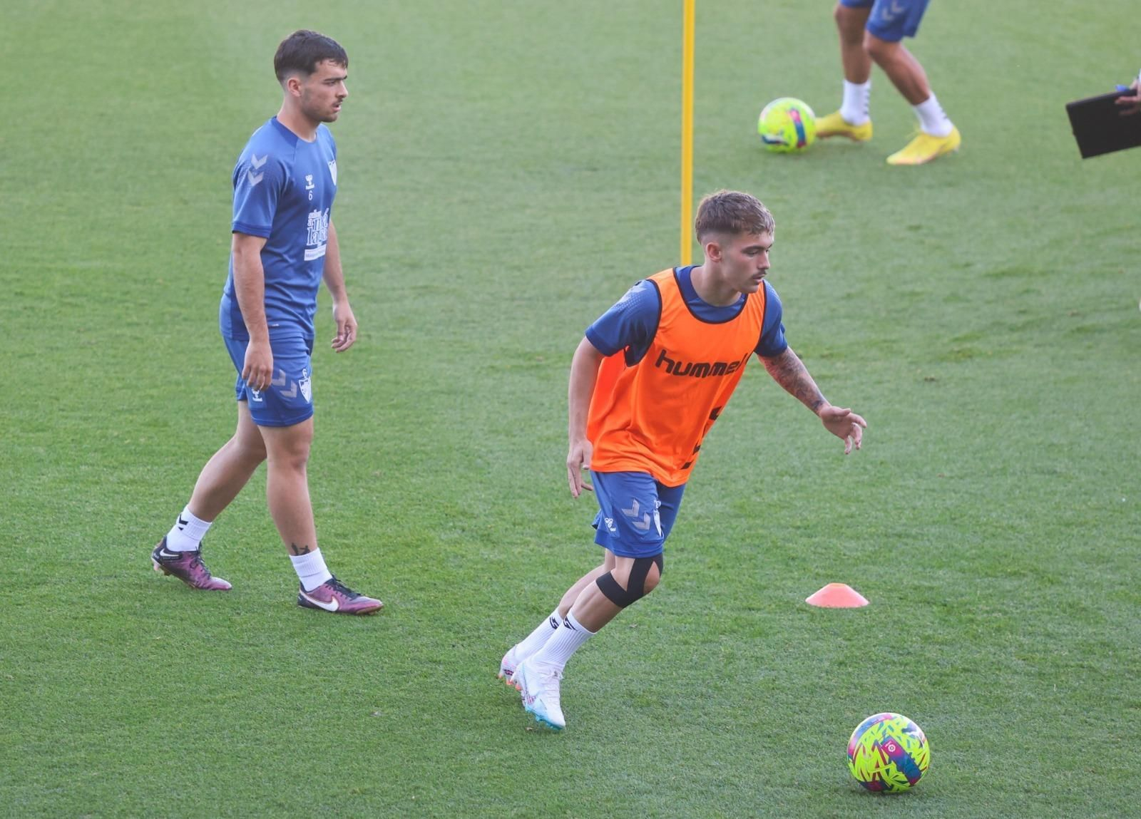 Primer entrenamiento de esta semana del Málaga, en fotos