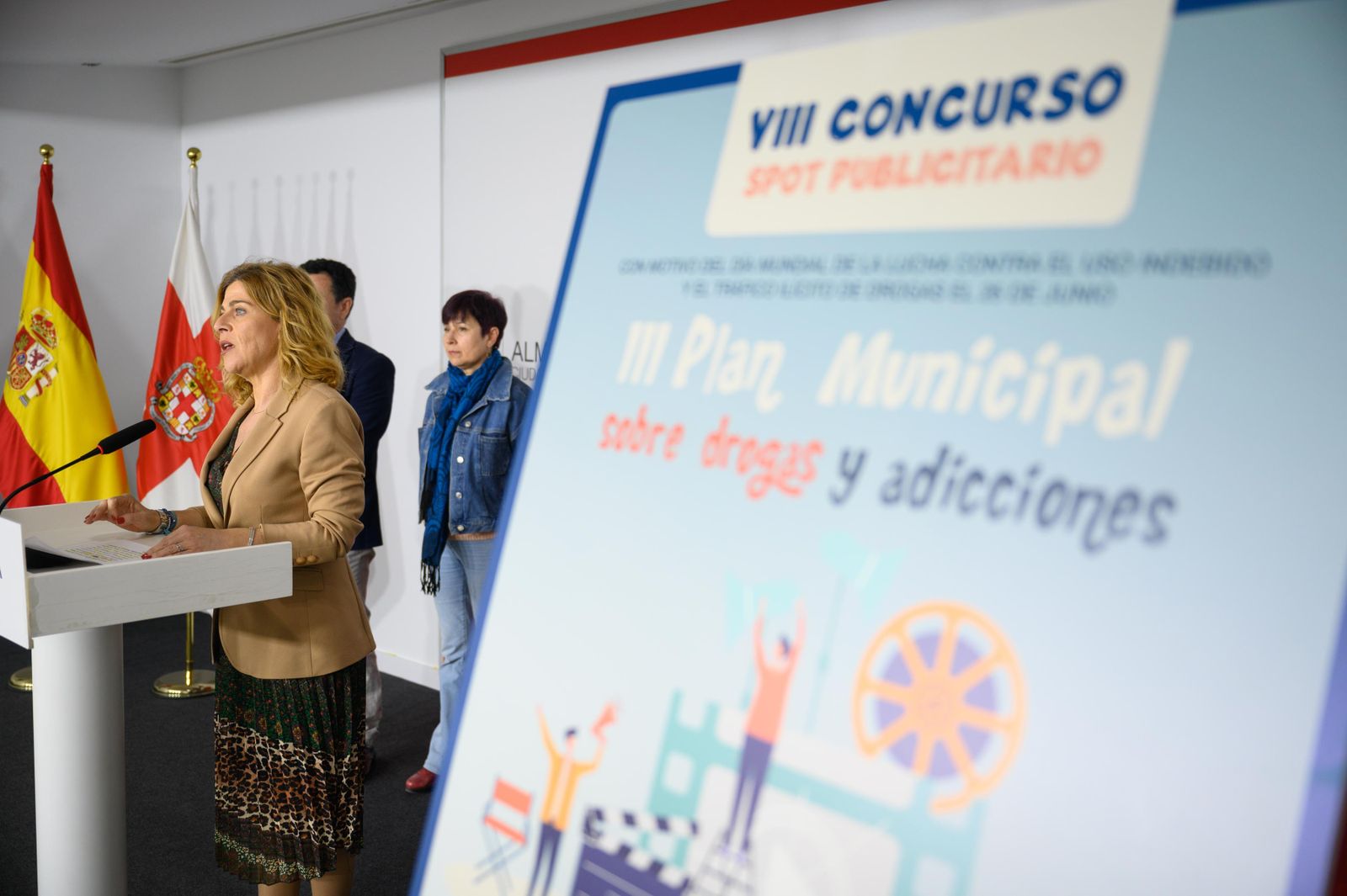 Paola Laynez, en la presentación del concurso