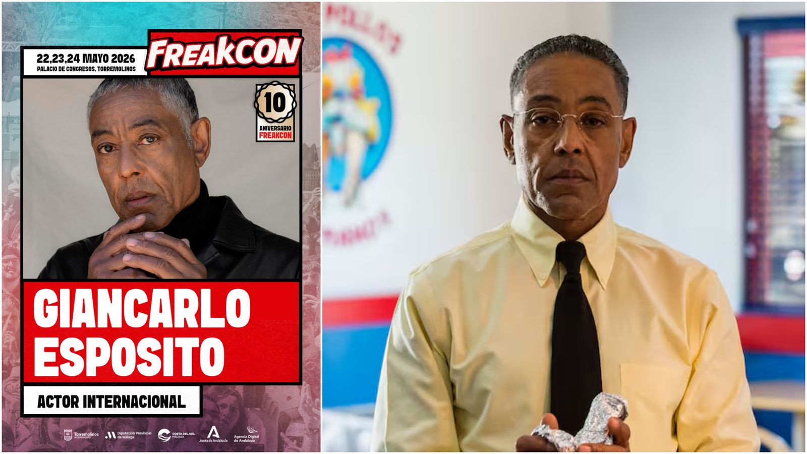 La confirmación de Giancarlo Esposito para la FreakCon de Torremolinos.
