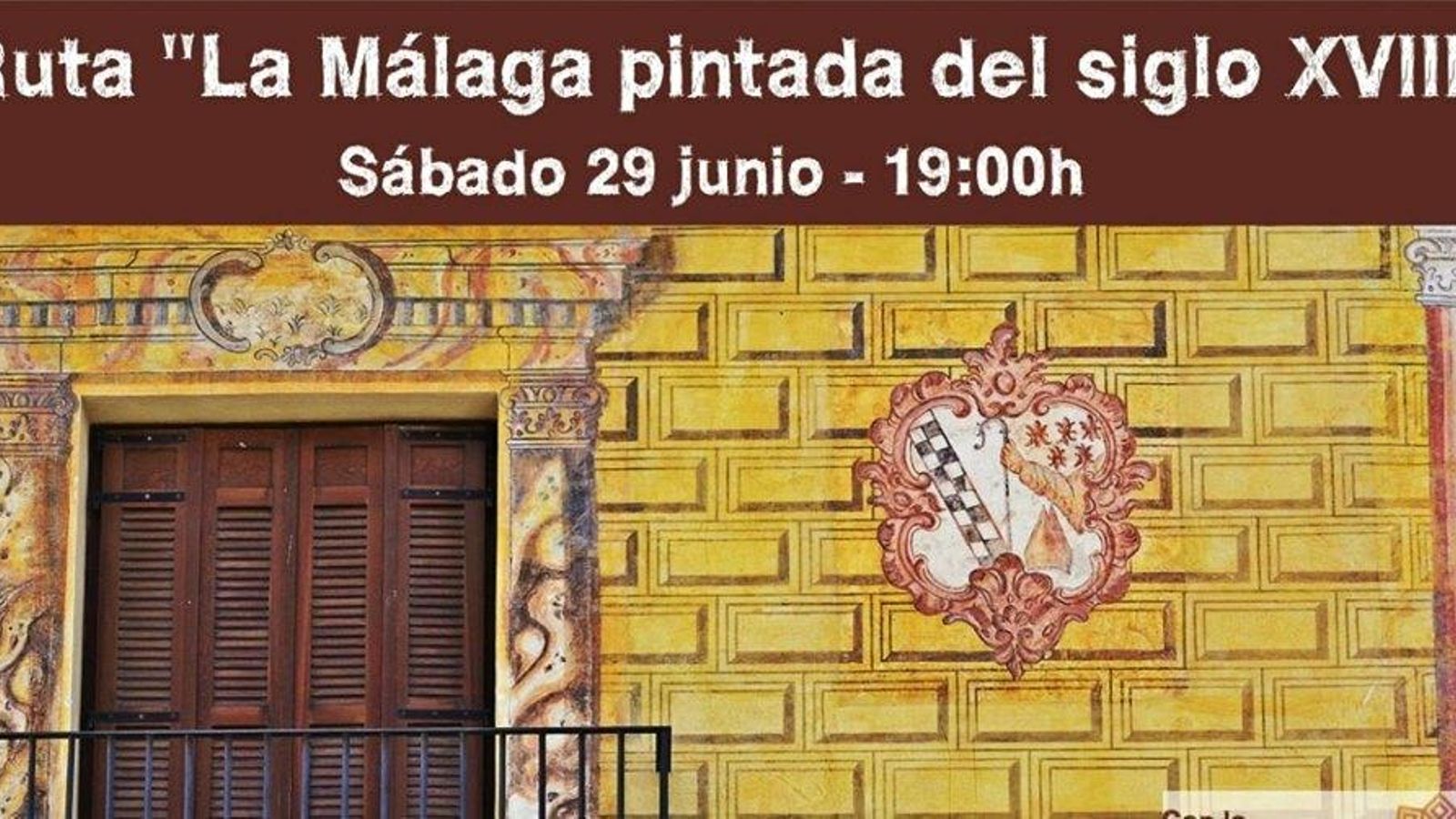 Las fachadas pintadas era lo tradicional en Málaga antes de la llegada de la Peste Negra.