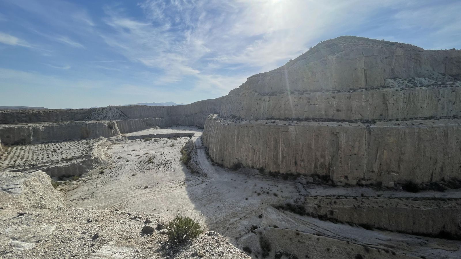 Cantera de Majadas Viejas, en Sorbas.