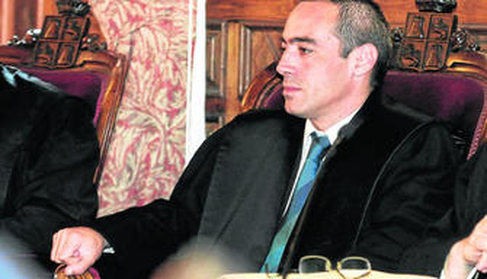 Francisco Javier de Urquía, ex titular del Juzgado de Instrucción 2 de Marbella, ayer, en la sala del Tribunal Superior de Justicia de Andalucía.