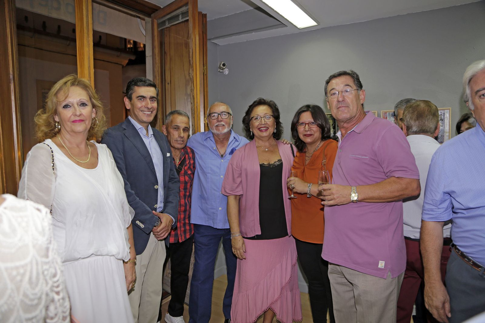 María José Jiménez, Julio Franco, Fernando Jiménez, Juan Luis Ibáñez, Carmen Antúñez, Gema Candón y Juan Ramón Aranega.