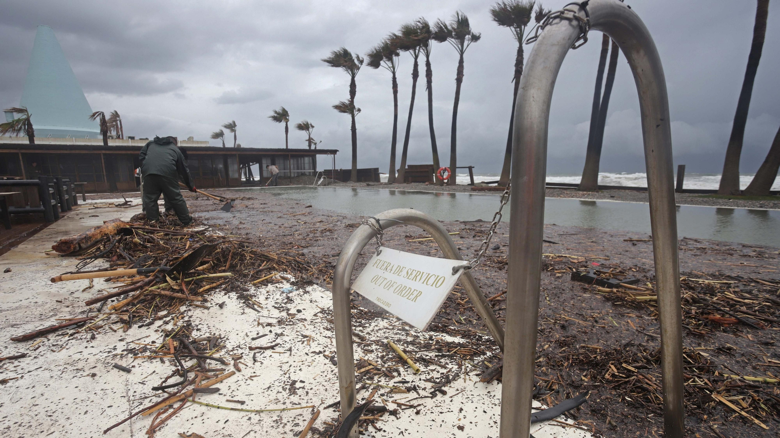 Fotos del restaurante Trocadero Sotogrande tras el temporal