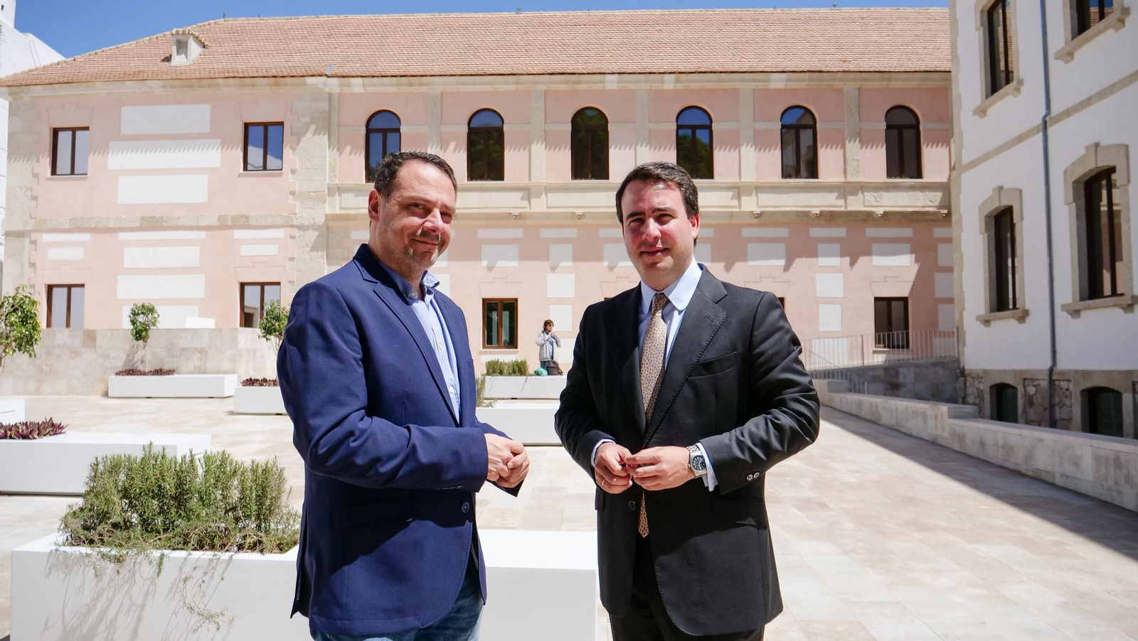 Juan Manuel Martín Robles con Fernando Giménez en el MUREC.