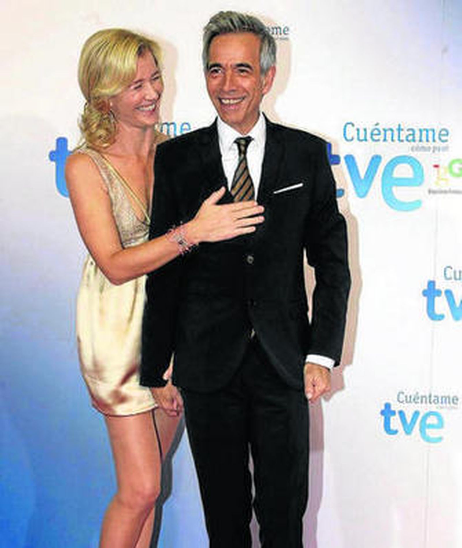 Ana Duato e Imanol Arias en la última presentación estelar de 'Cuéntame'.