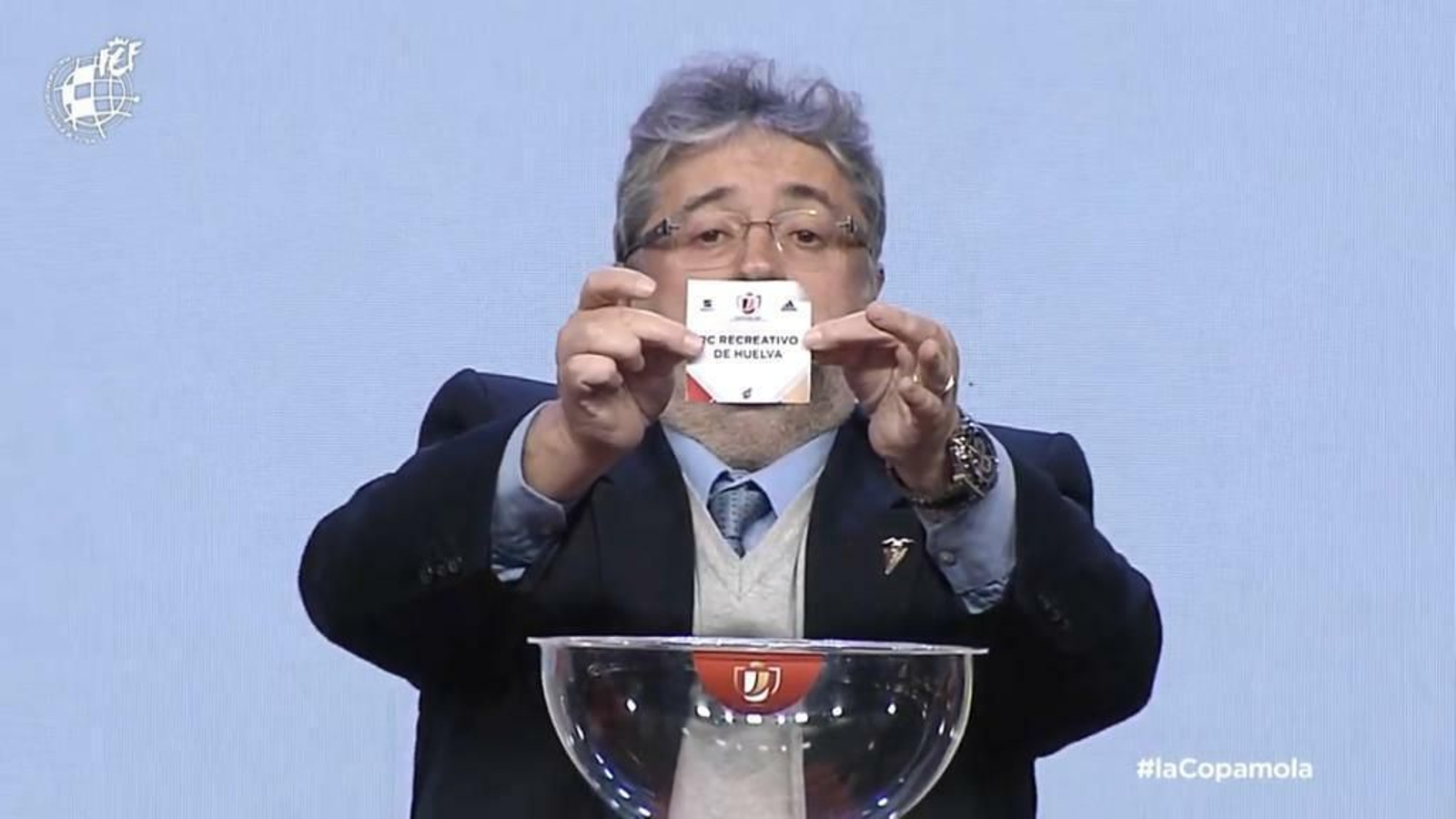 Imagen del sorteo de la Copa del Rey.