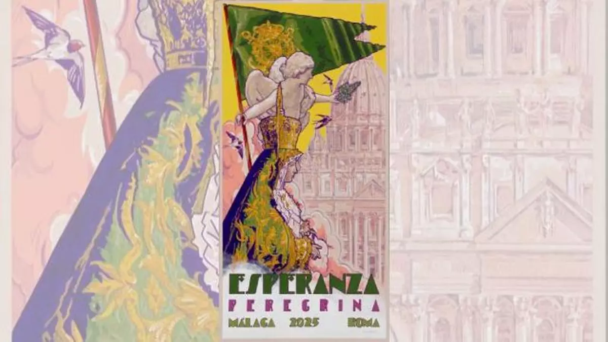 El Cartel de la Esperanza de Málaga en Roma 2025: Una Obra de Arte y Fe
