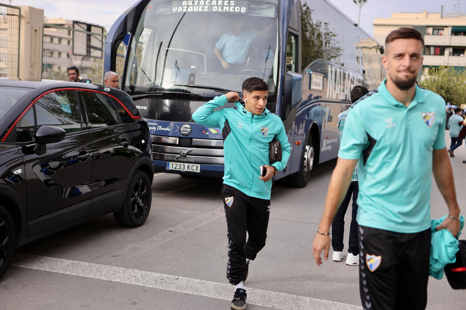 El recibimiento al Málaga CF en El Maulí