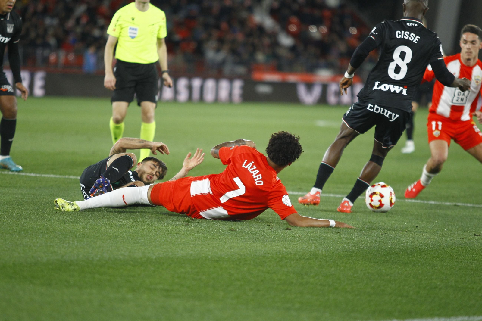 El partido U.D. Almería-C.D. Leganés de Copa del Rey, en imágenes