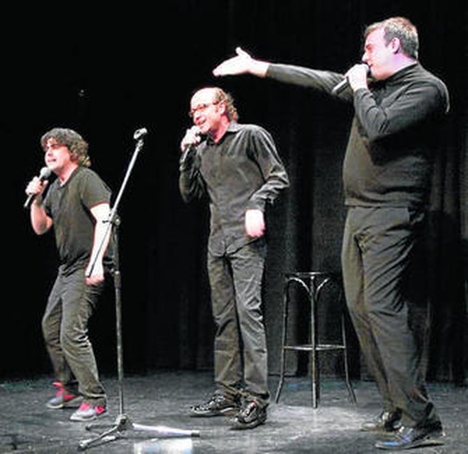 Kikín con Paco Calavera y Pepe Céspedes.