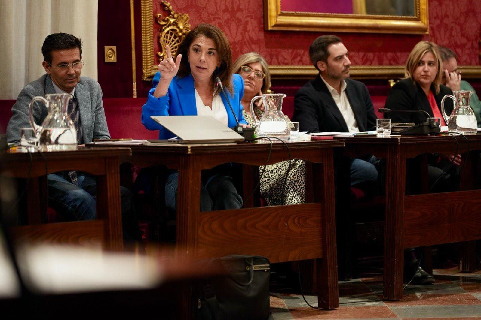 La portavoz del PSOE de Granada, Raquel Ruz, en el pleno