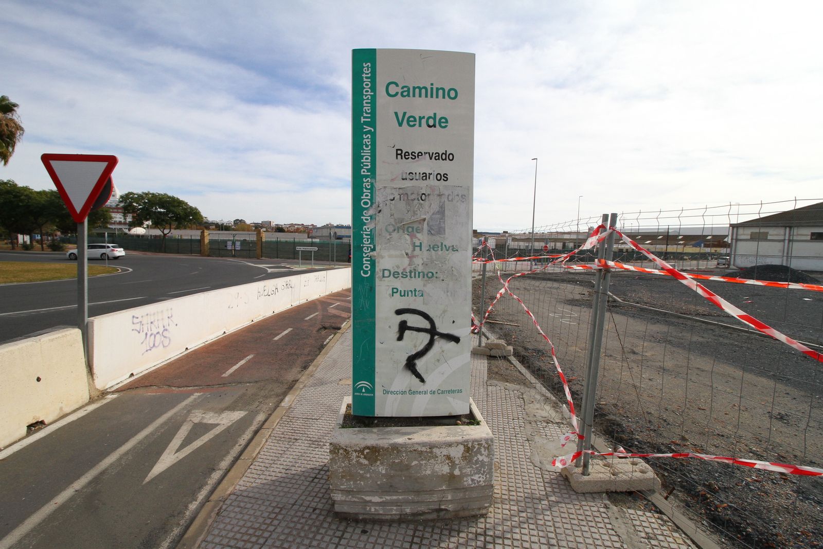 Imágenes del mal estado del puente Sifón.