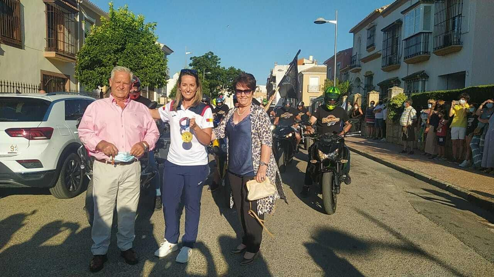 Las imágenes del homenaje a Fátima Gálvez en Baena tras su oro olímpico en Tokio
