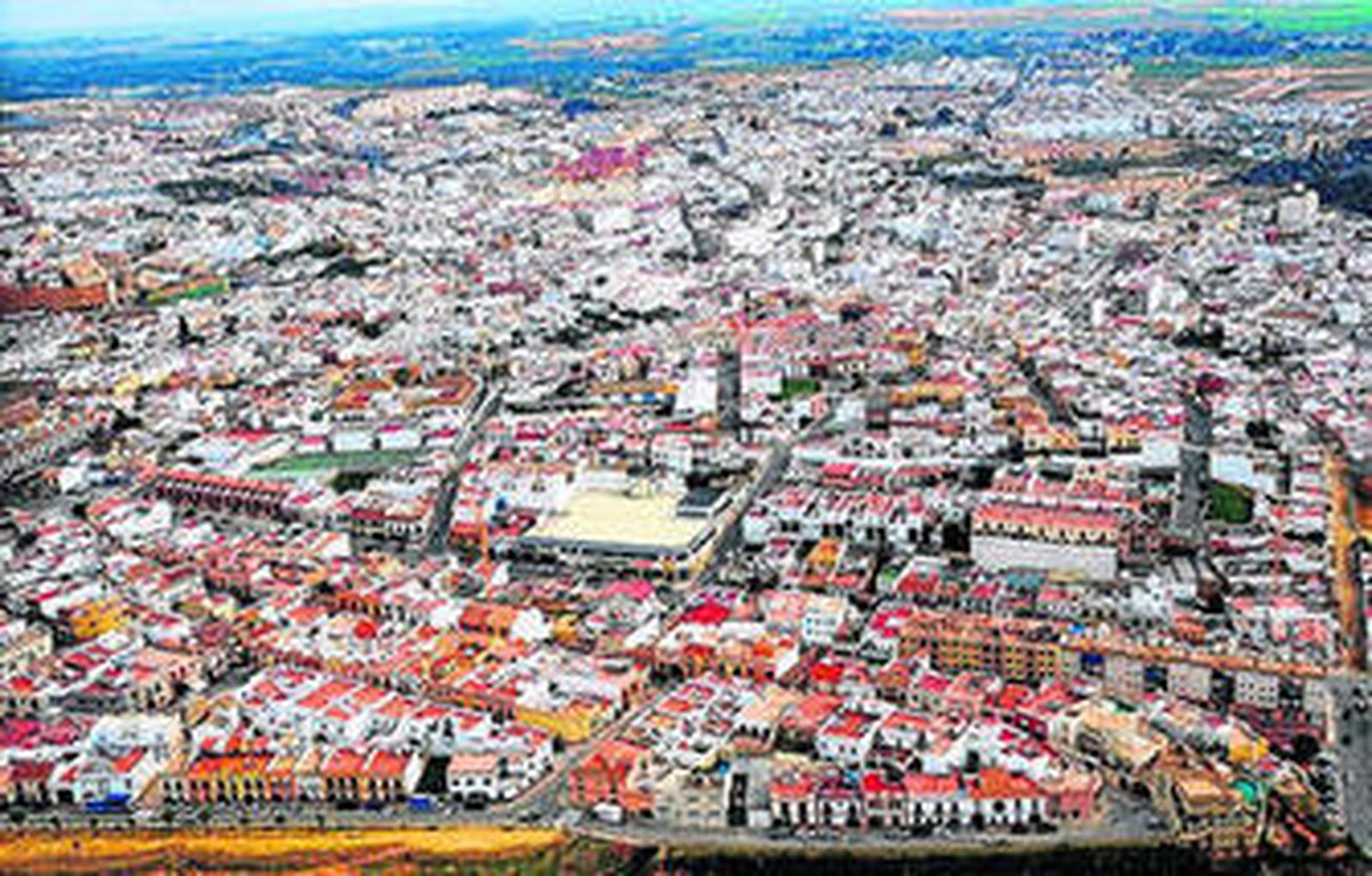 Una vista aérea de Alcalá de Guadaíra, que roza los 75.000 habitantes desde hace algunos años.