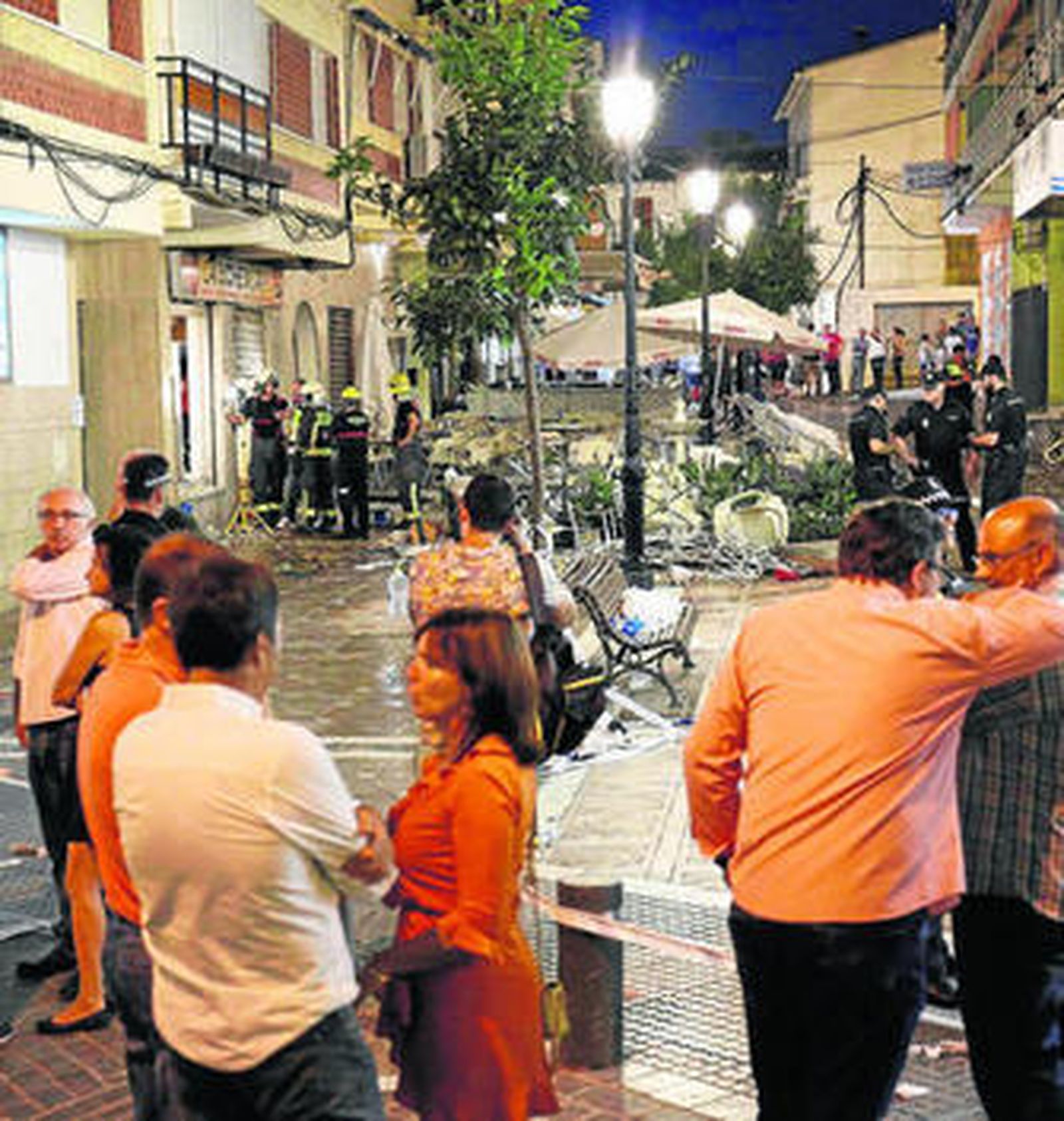 Vecinos, en la zona en que tuvieron lugar los hechos.