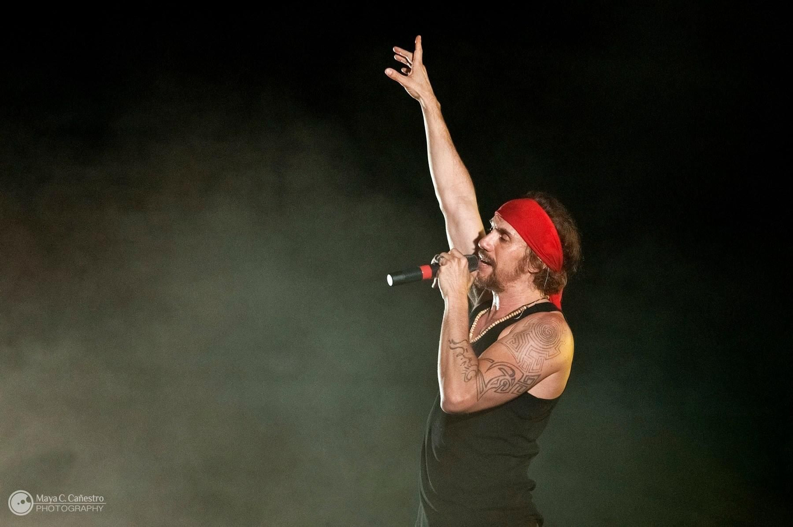 El cantante Macaco durante una de sus actuaciones.