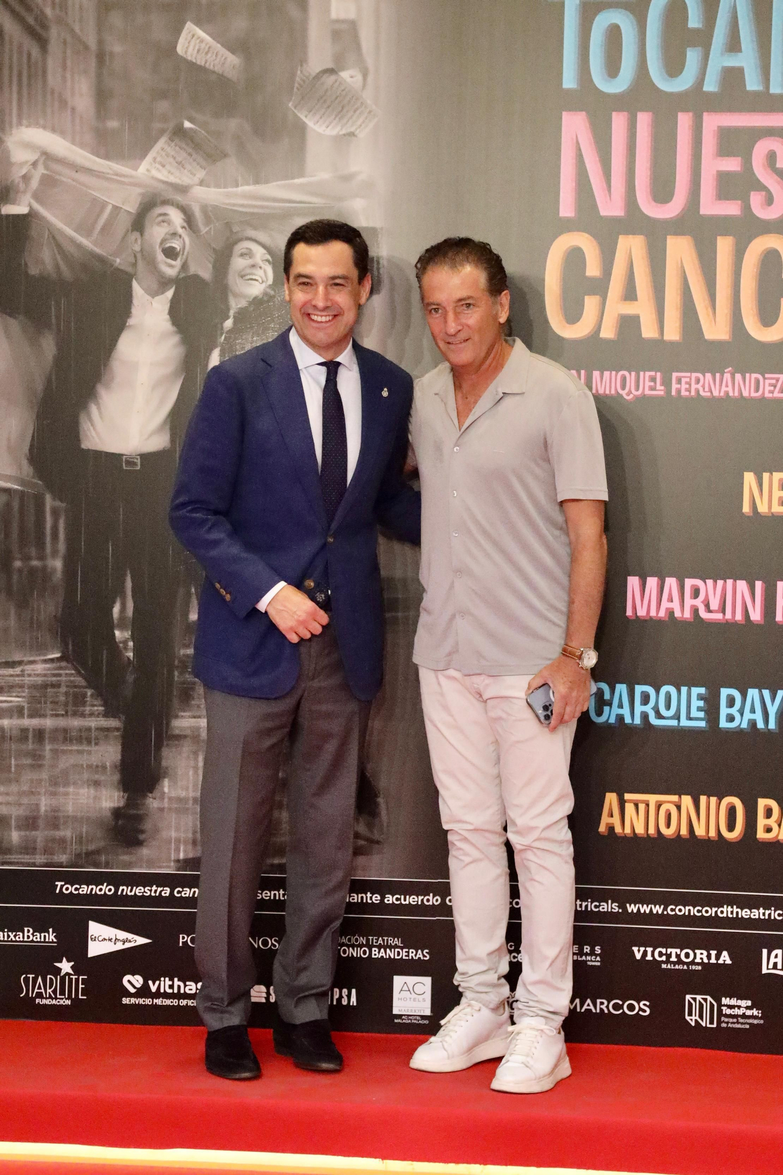 El estreno de 'Tocando nuestra canción', el nuevo musical de Antonio Banderas, en fotos