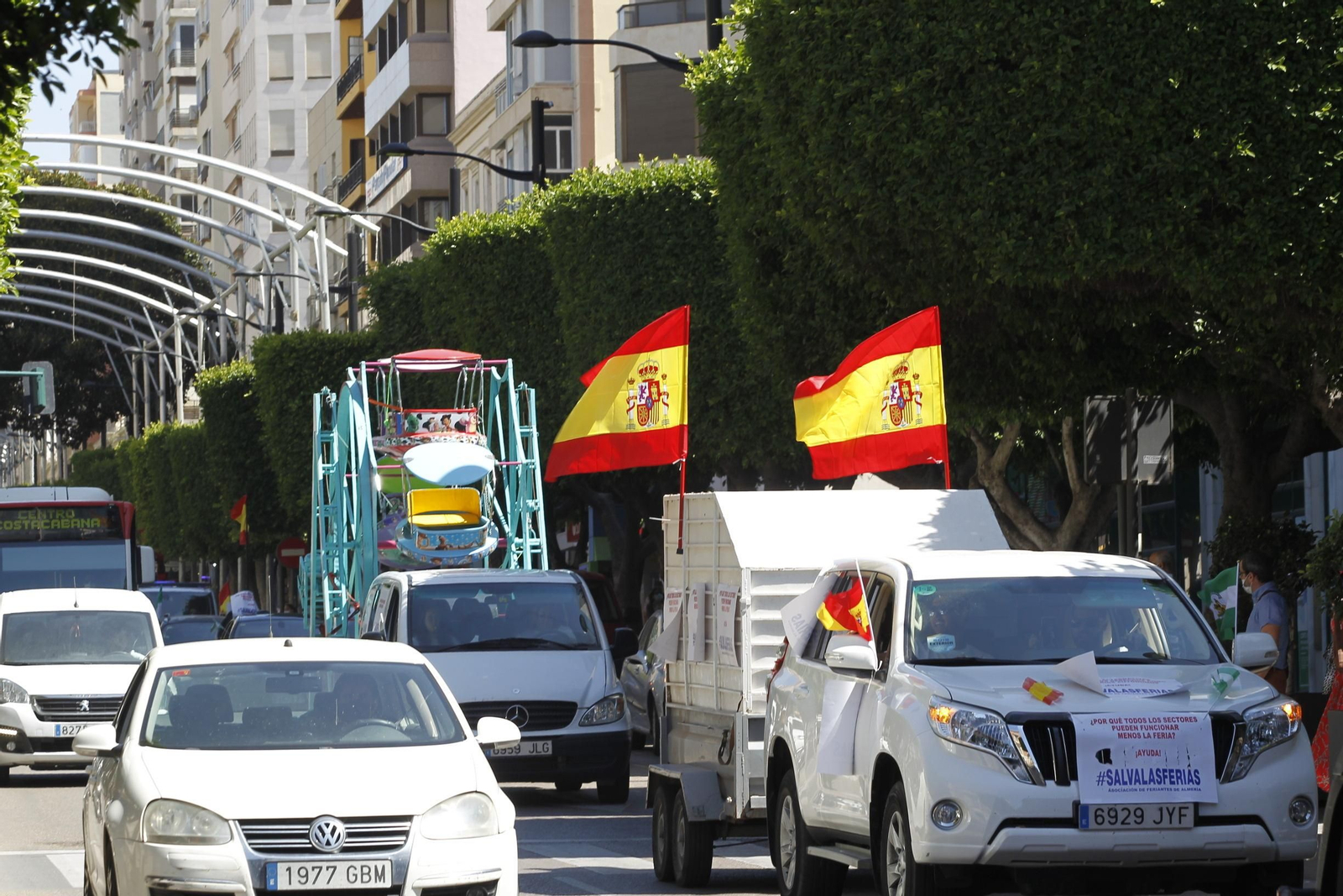 Fotogalería manifestación feriantes. Almería