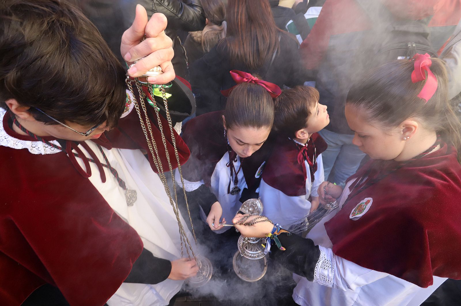 Imágenes de la procesión de San Sebastián en Huelva