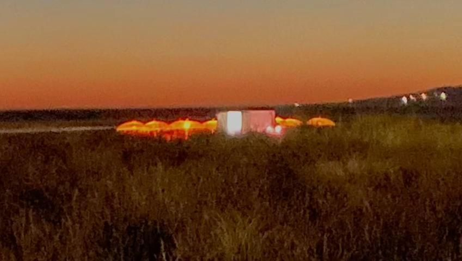 La instalación en el paraje natural de Los Lances, el pasado 16 de agosto. La instalación en el paraje natural de Los Lances, el pasado 16 de agosto.