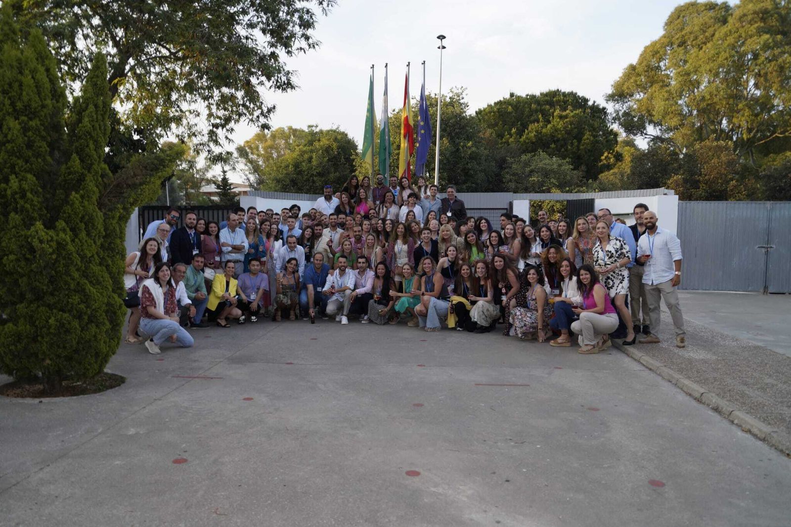 Una imagen de los participantes en el encuentro del IES La Arboleda.