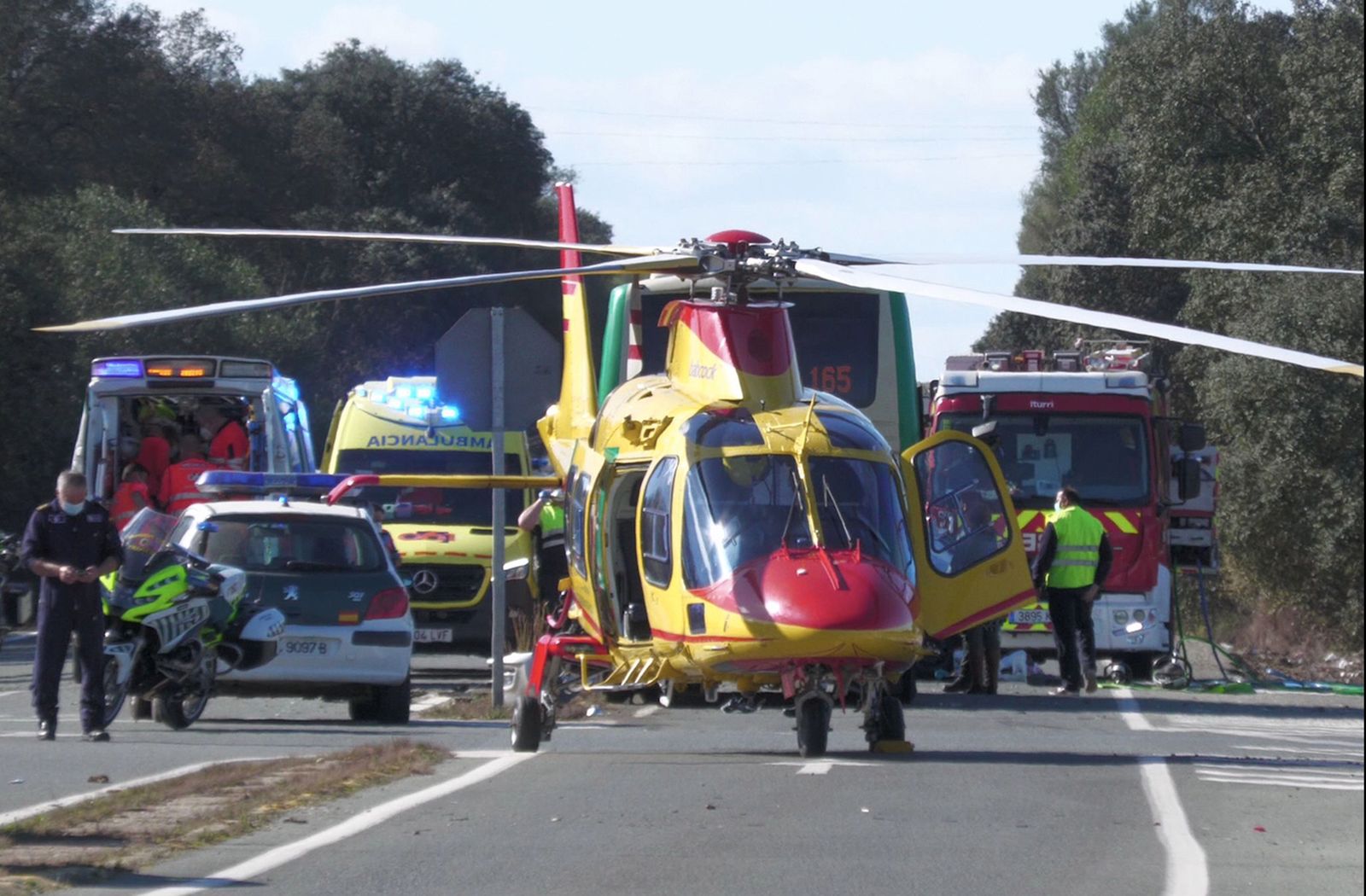 Accidente de tráfico en la provincia de Sevilla, en una imagen de archivo.