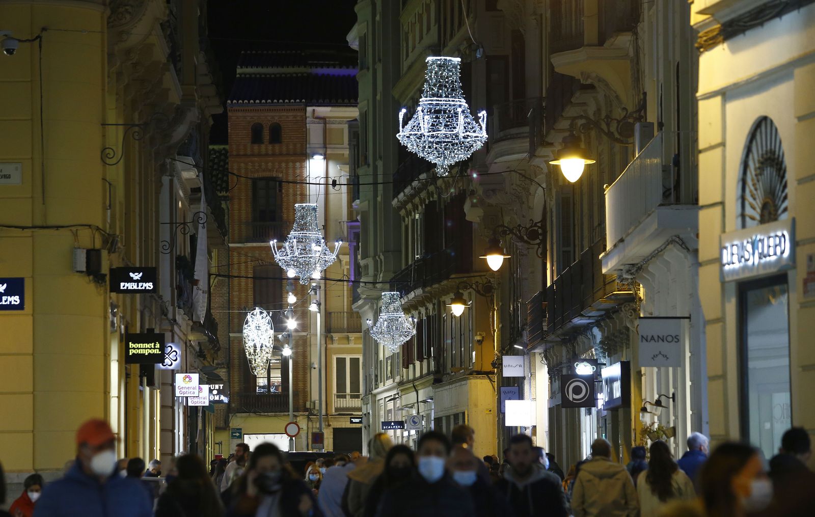 Las luces de Navidad vuelven a brillar en Málaga