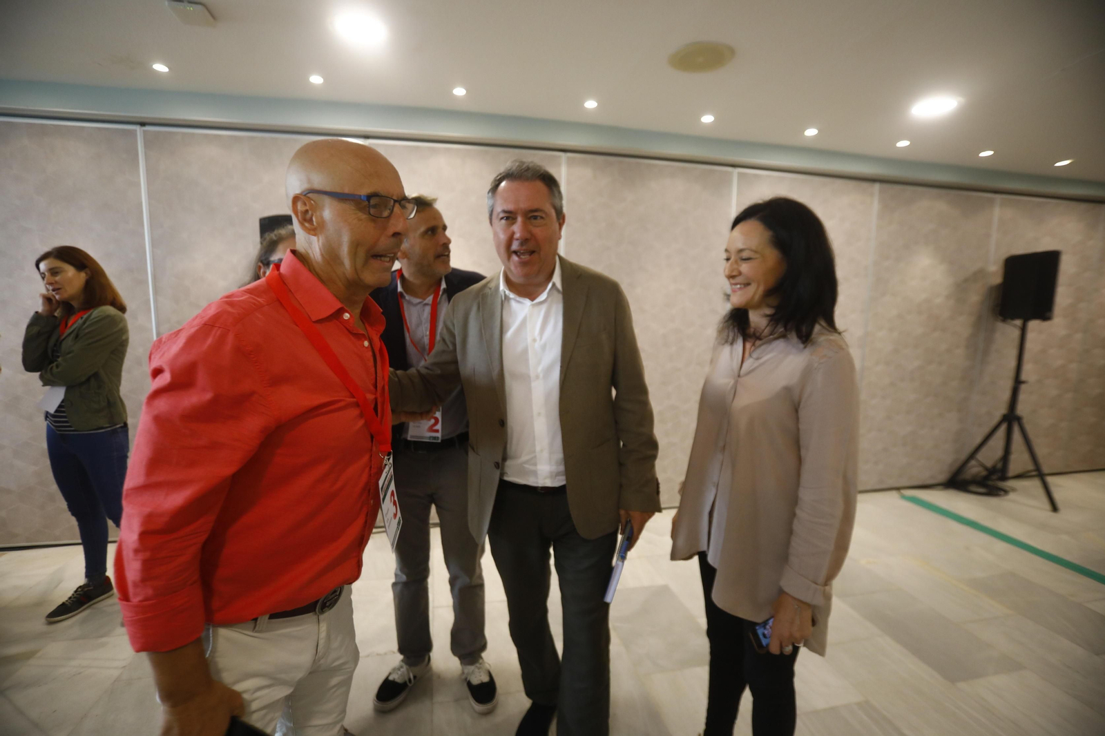 Antonio Hurtado, Juan Espadas y Rafi Crespín.