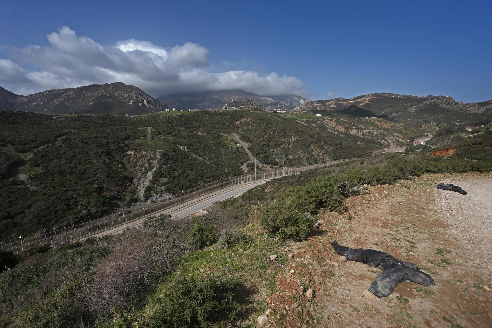 La zona de la valla de los dos asaltos de este mes.