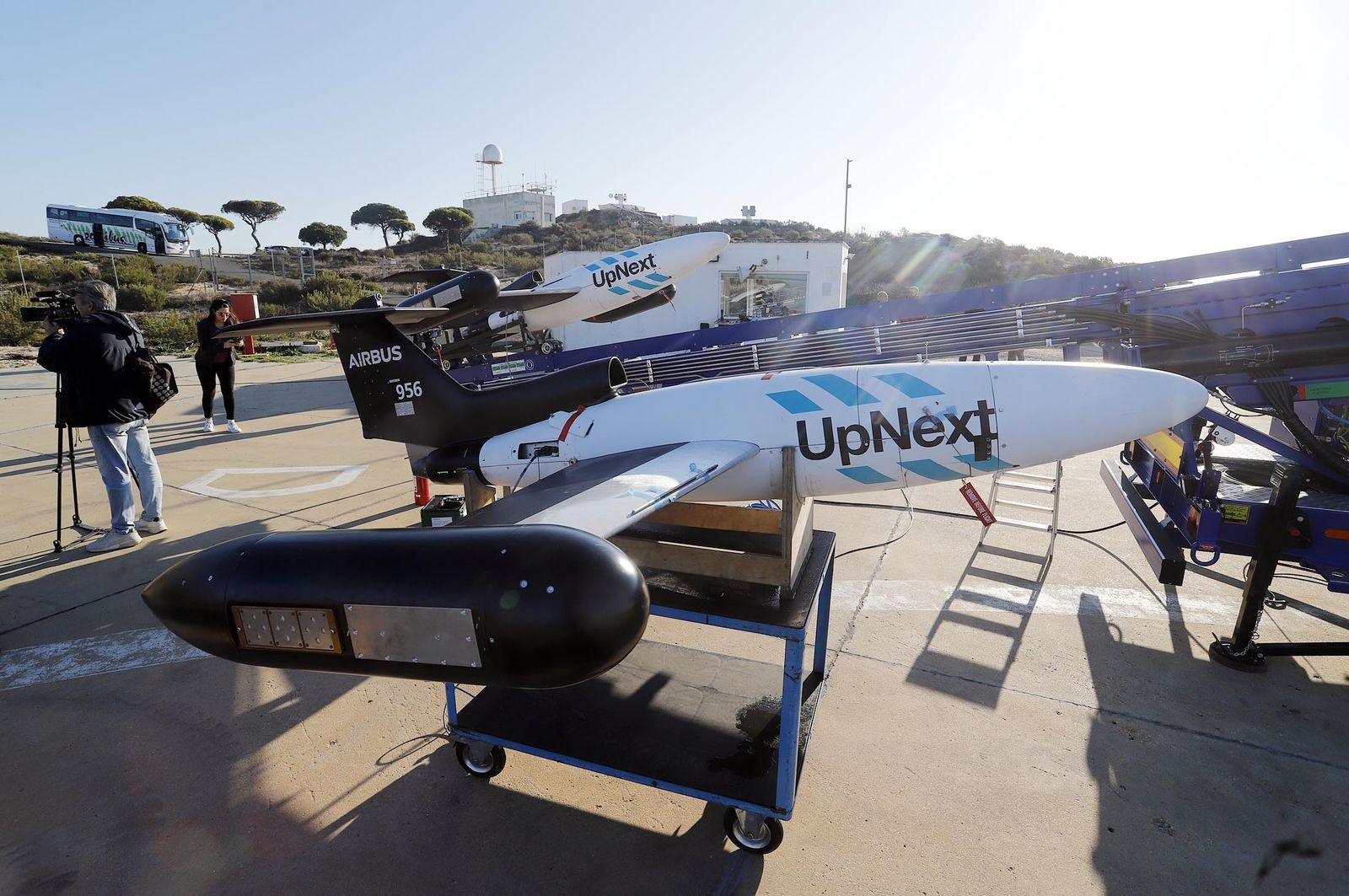 Imágenes del ensayo del demostrador Auto´Mate en el INTA, Huelva