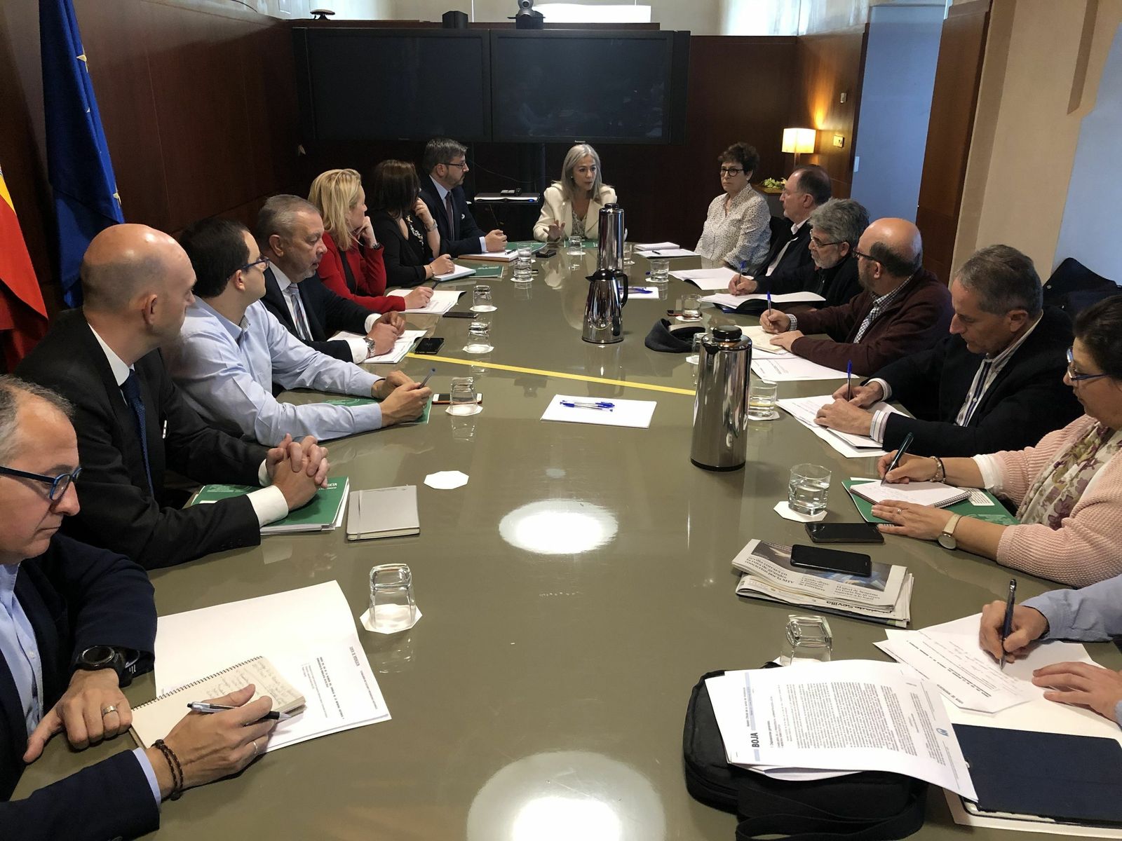 La consejera de Cultura, Patricia del Pozo, en la reunión del Consejo de Memoria Histórica.