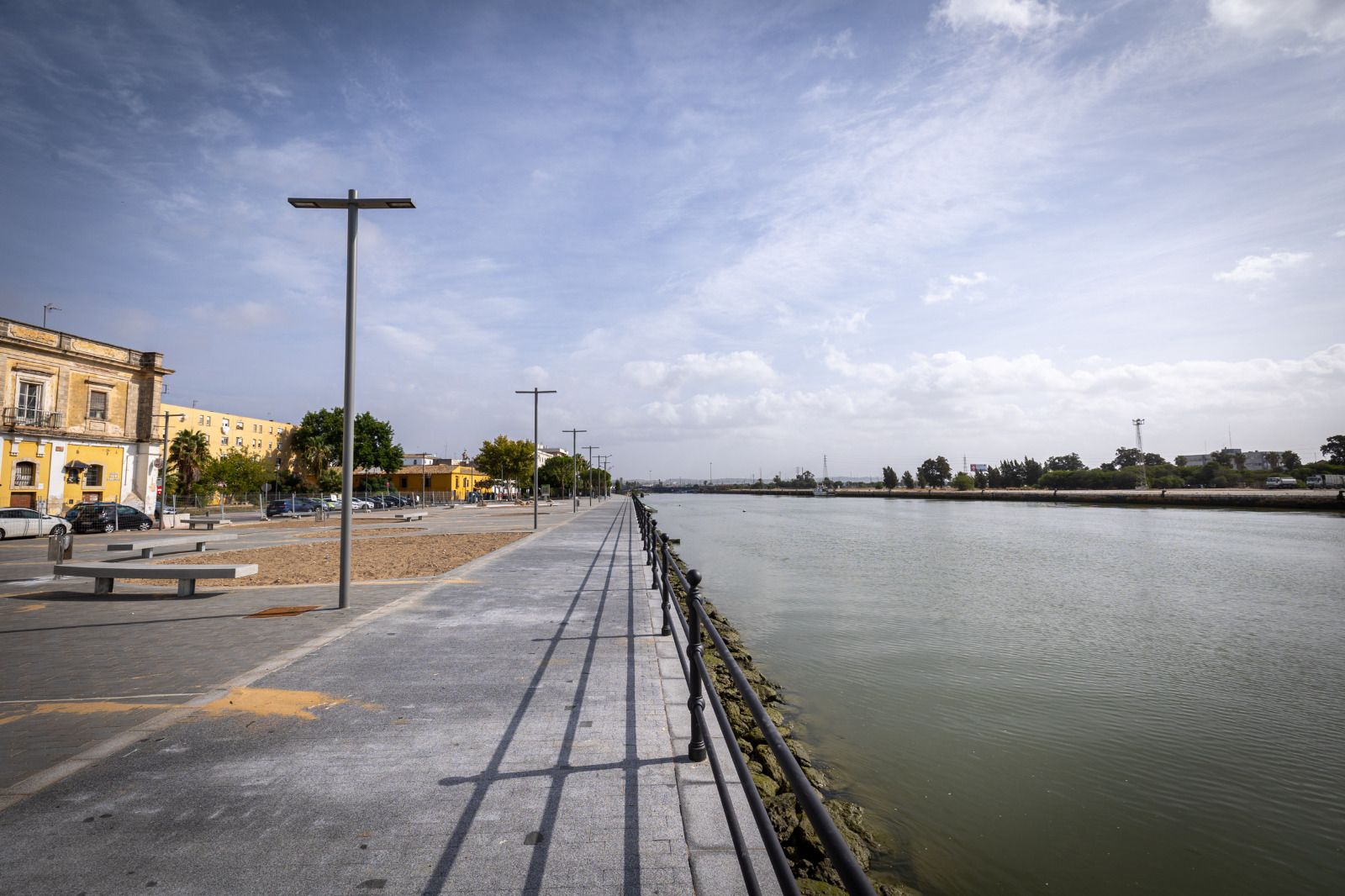 Las obras del paseo fluvial portuense, en imágenes