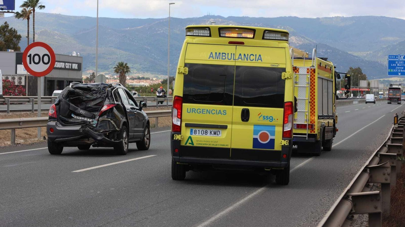 Uno de los coches afectados. Uno de los coches afectados.