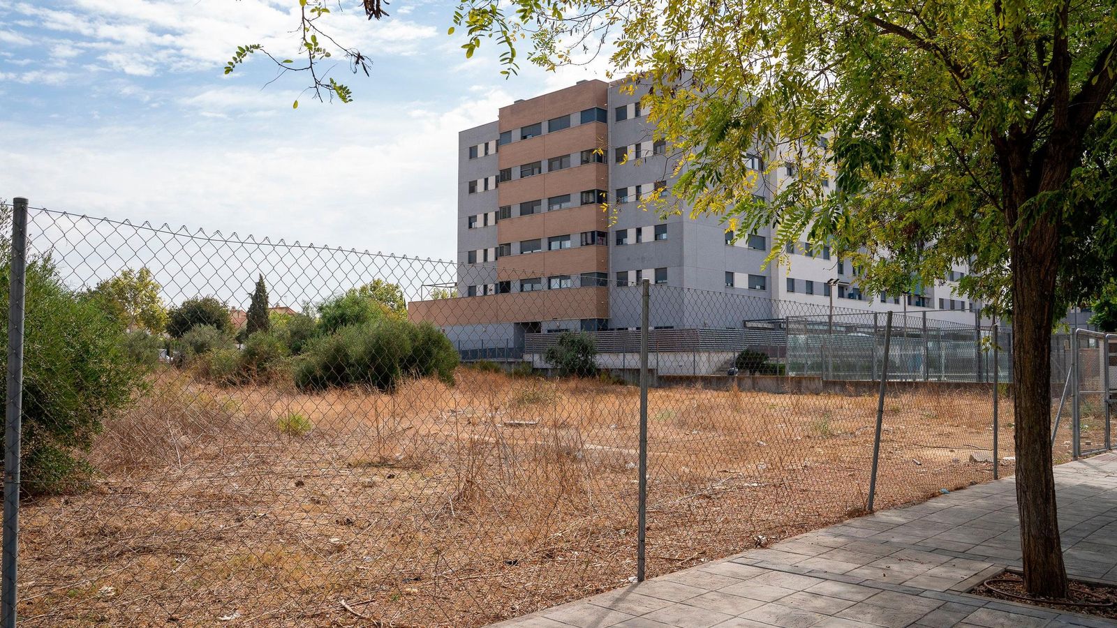 La parcela destinada a las 106 VPO en régimen de alquiler