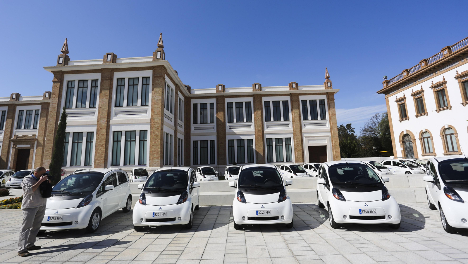 Vehículos eléctricos desplegados en Málaga durante el proyecto Zem2All.
