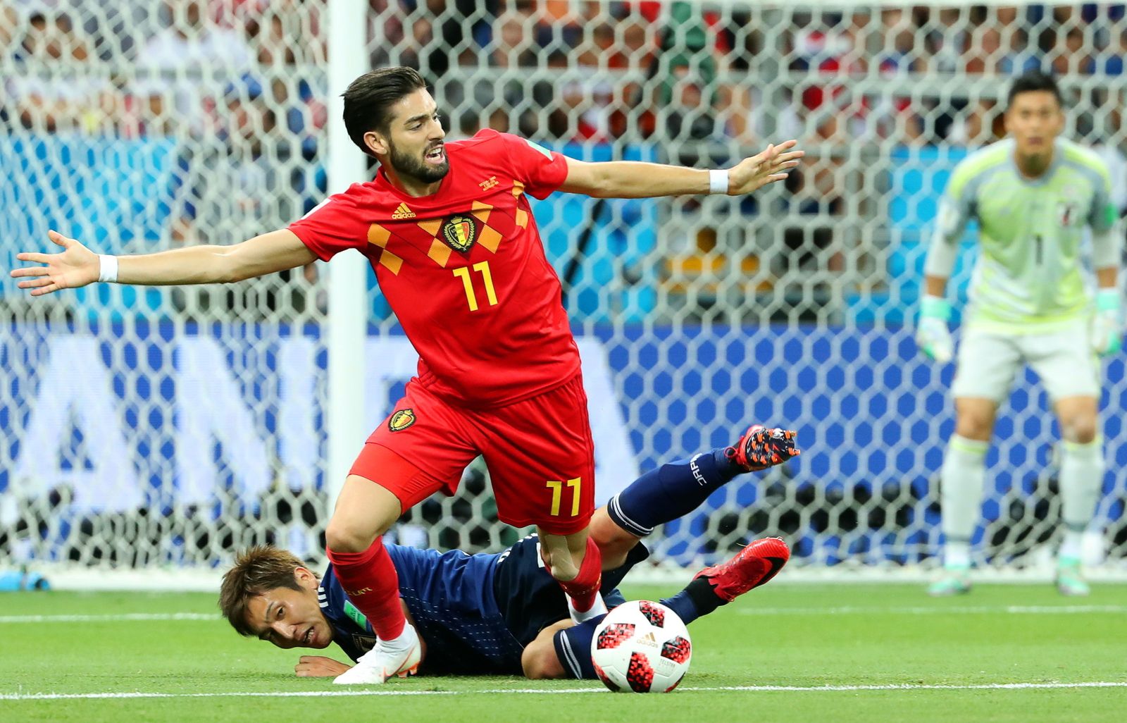 Las imágenes del Bélgica-Japón