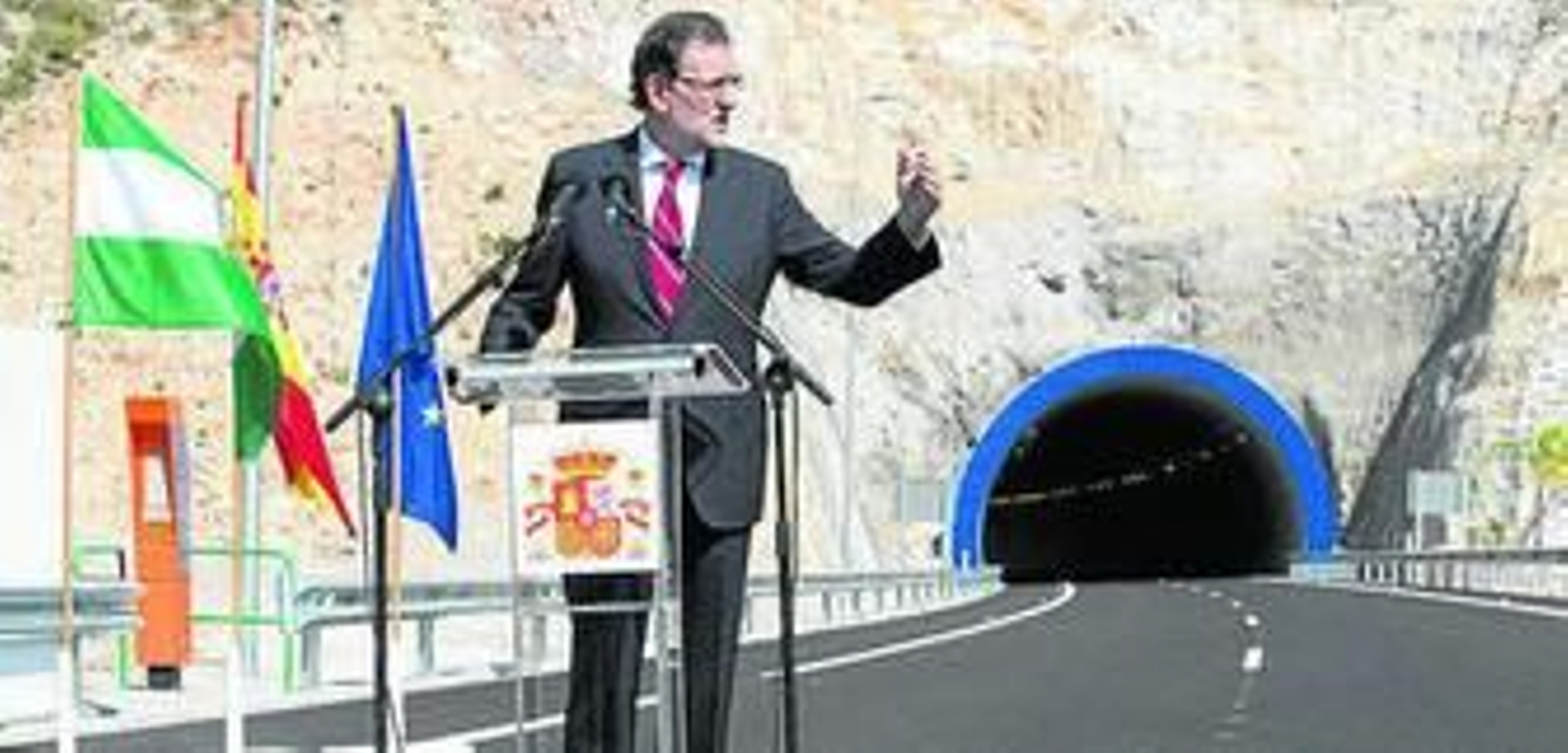 Rajoy inauguró el último tramo de la Autovía del Mediterráneo.
