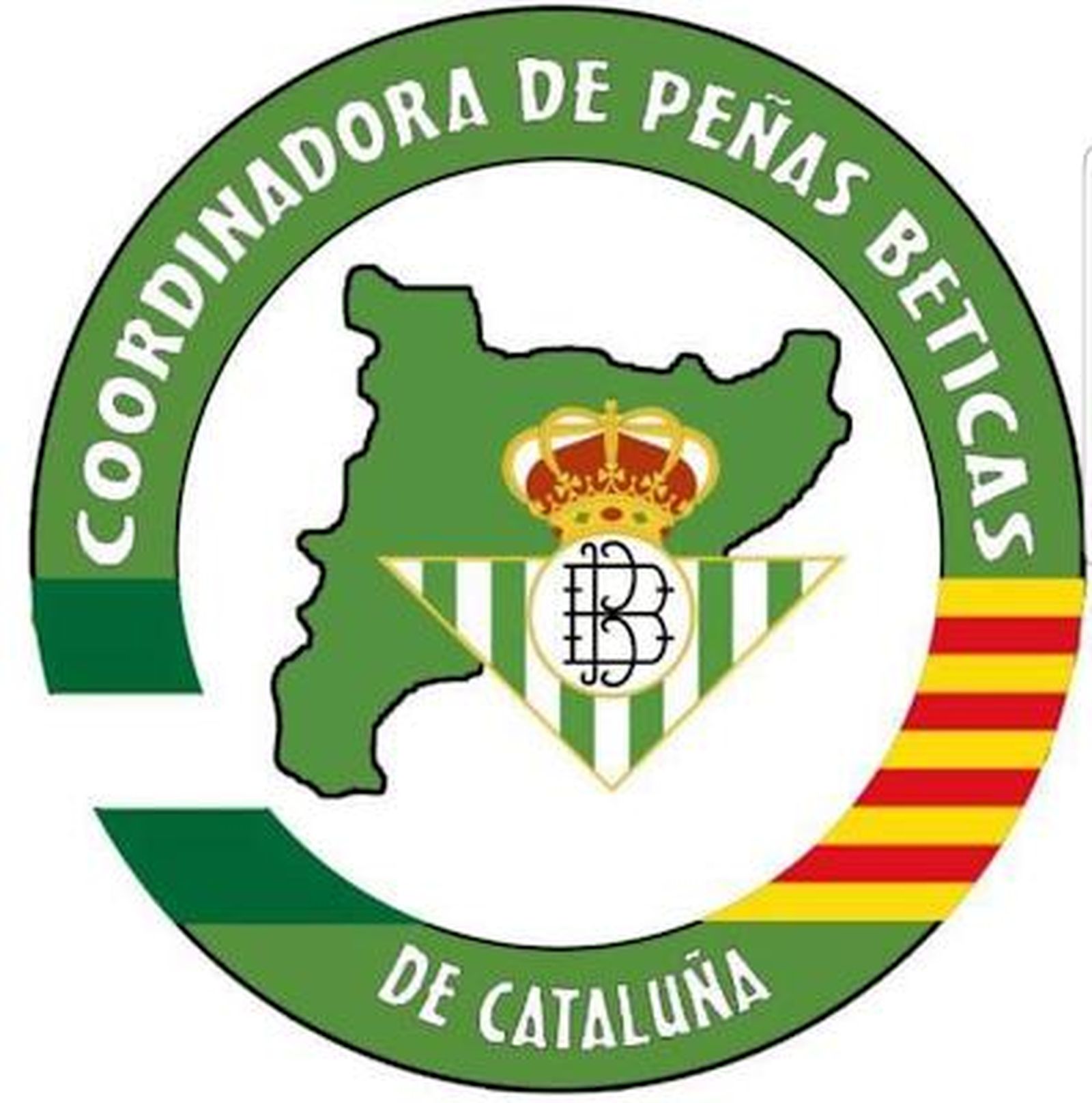 Imagen del logotipo de la Coordinadora de Peñas Béticas de Catalunya.